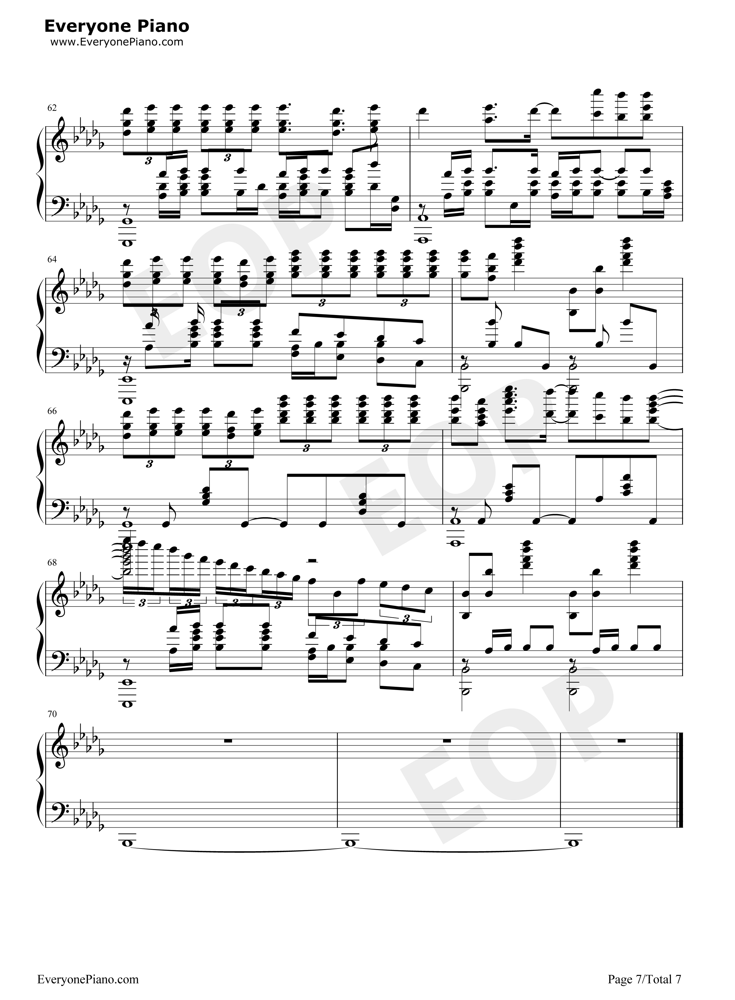 Rise钢琴谱_The_Glitch_Mob_Mako_The_Word_Alive