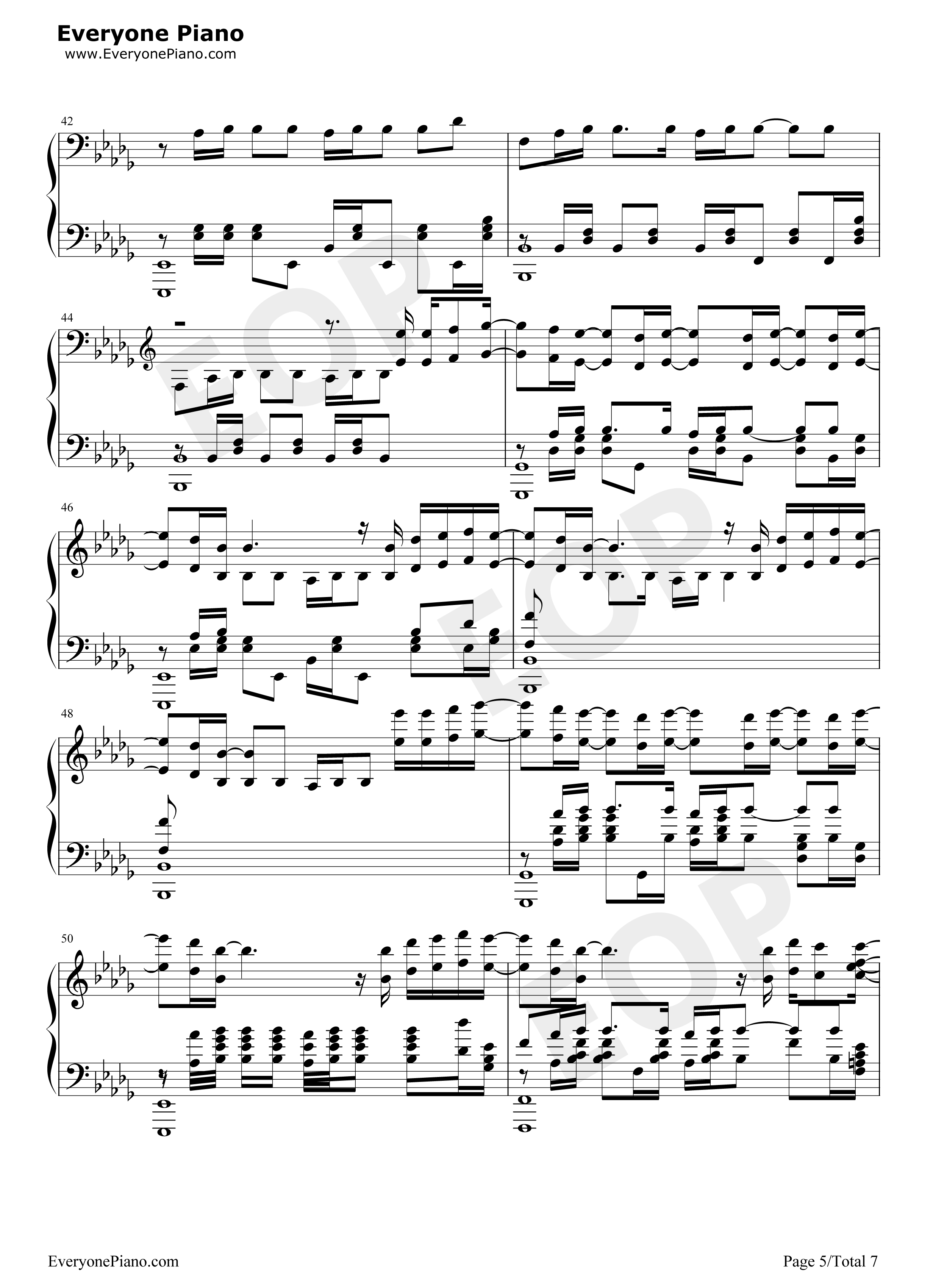 Rise钢琴谱_The_Glitch_Mob_Mako_The_Word_Alive