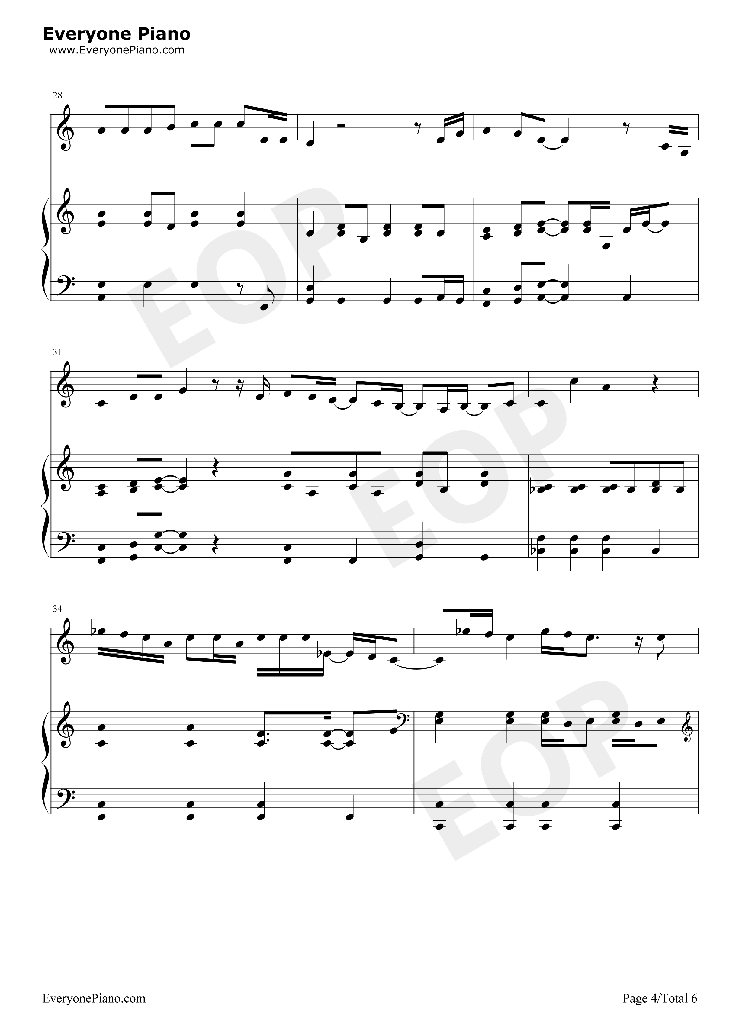 Always_Remember_Us_This_Way钢琴谱_Lady_Gaga