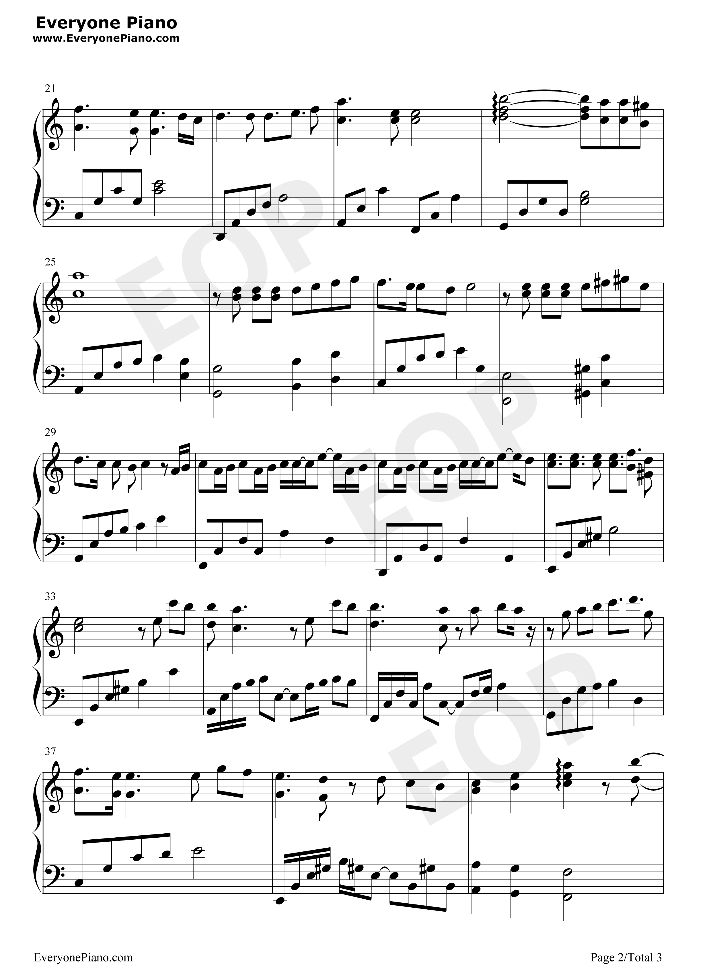 未来的进击钢琴谱_TFBOYS