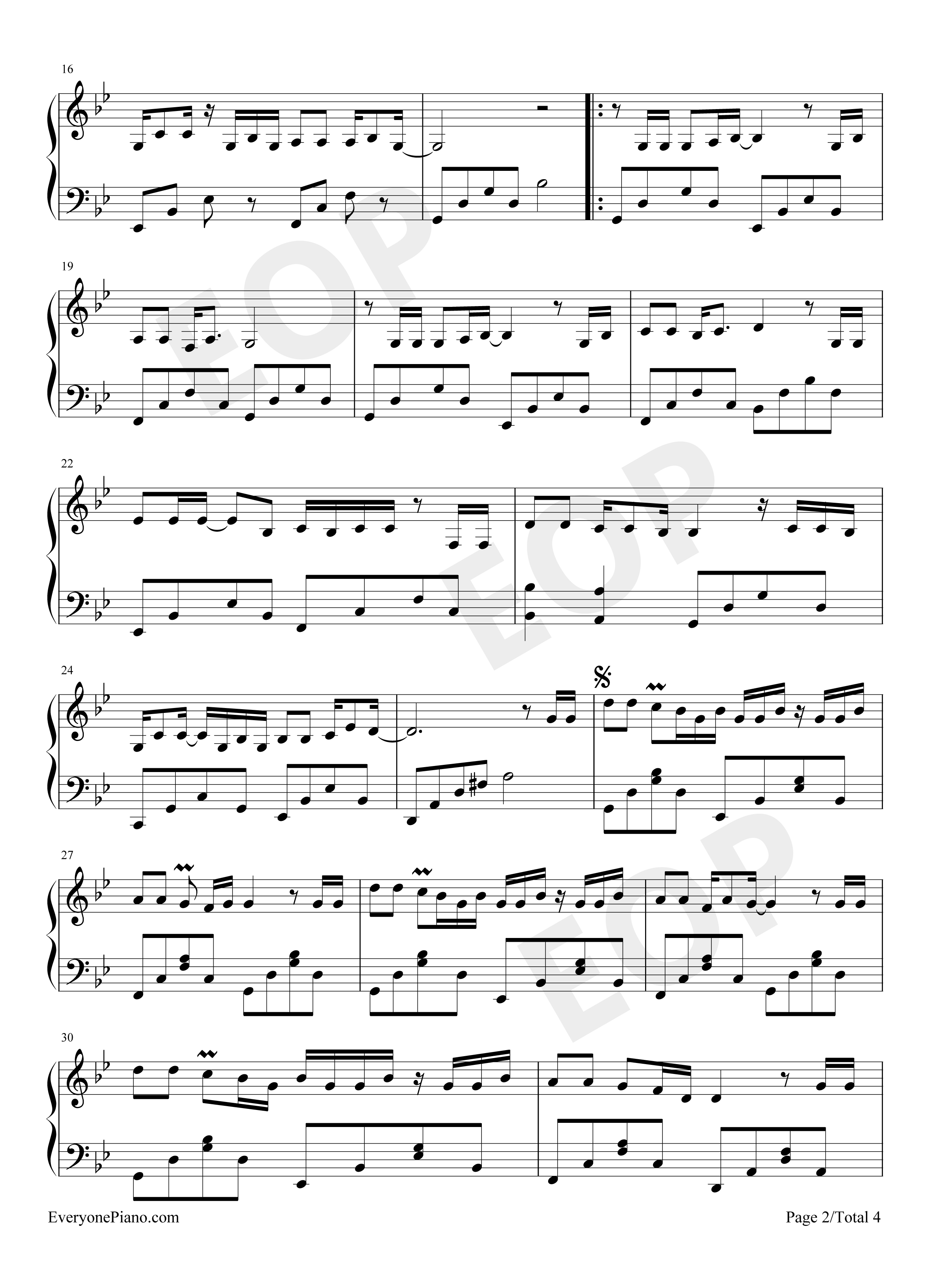 清明上河图钢琴谱_李玉刚