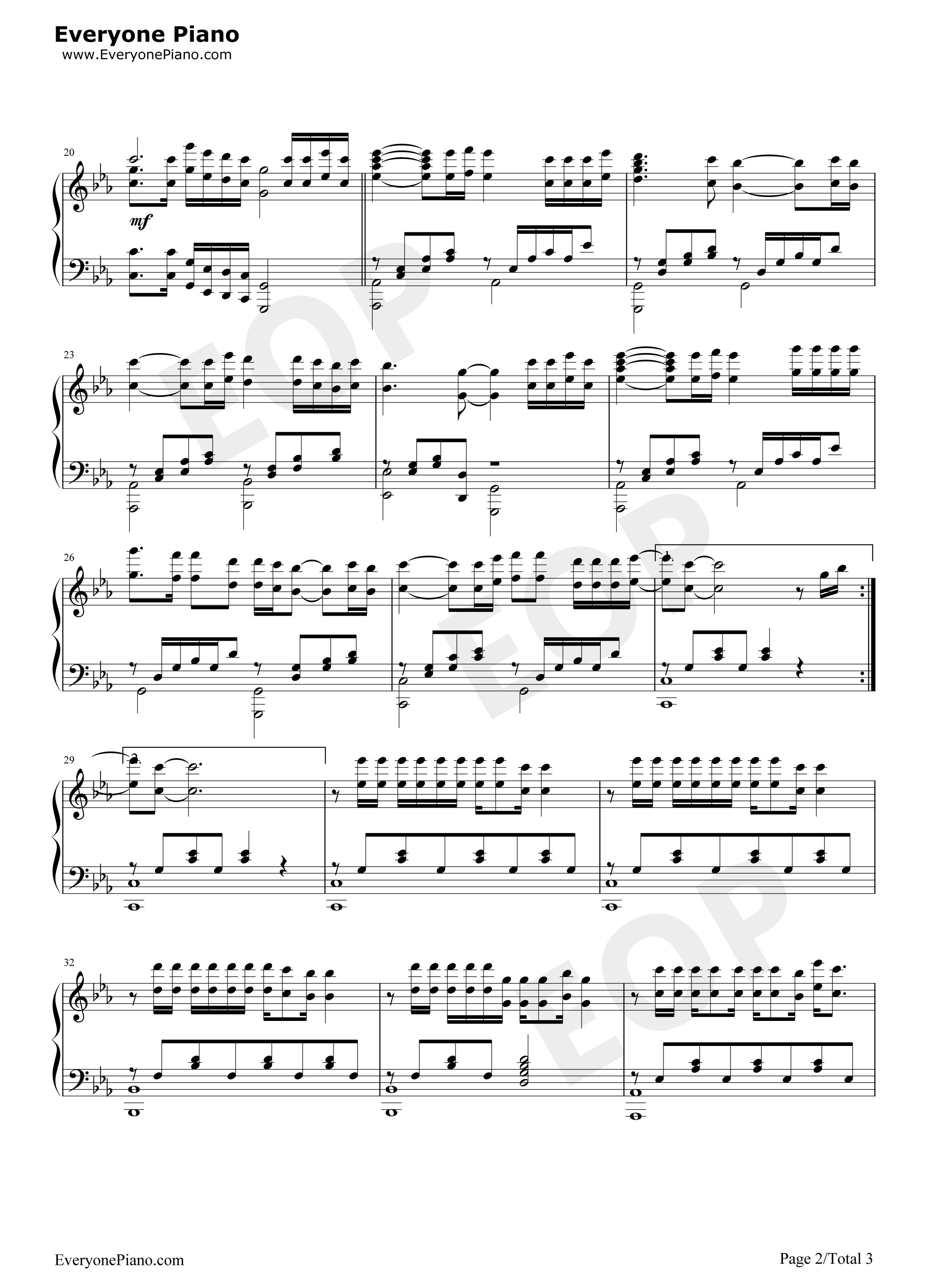 回心转意钢琴谱_黑龙