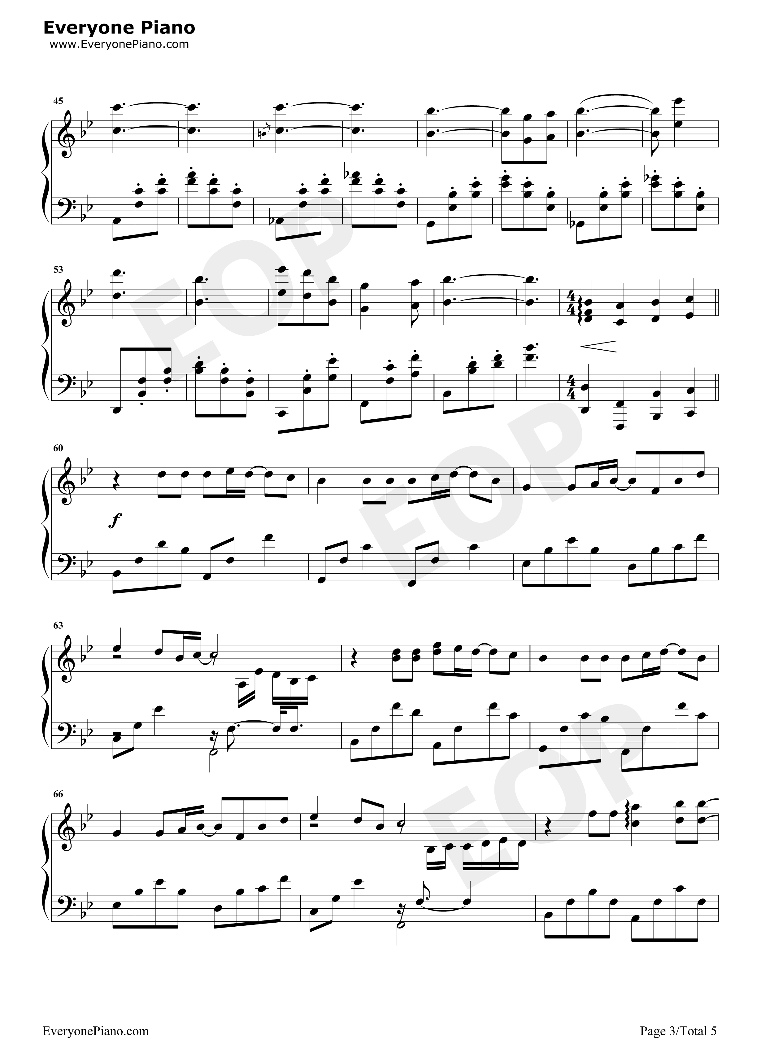 一个人的风景钢琴谱_牛奶咖啡