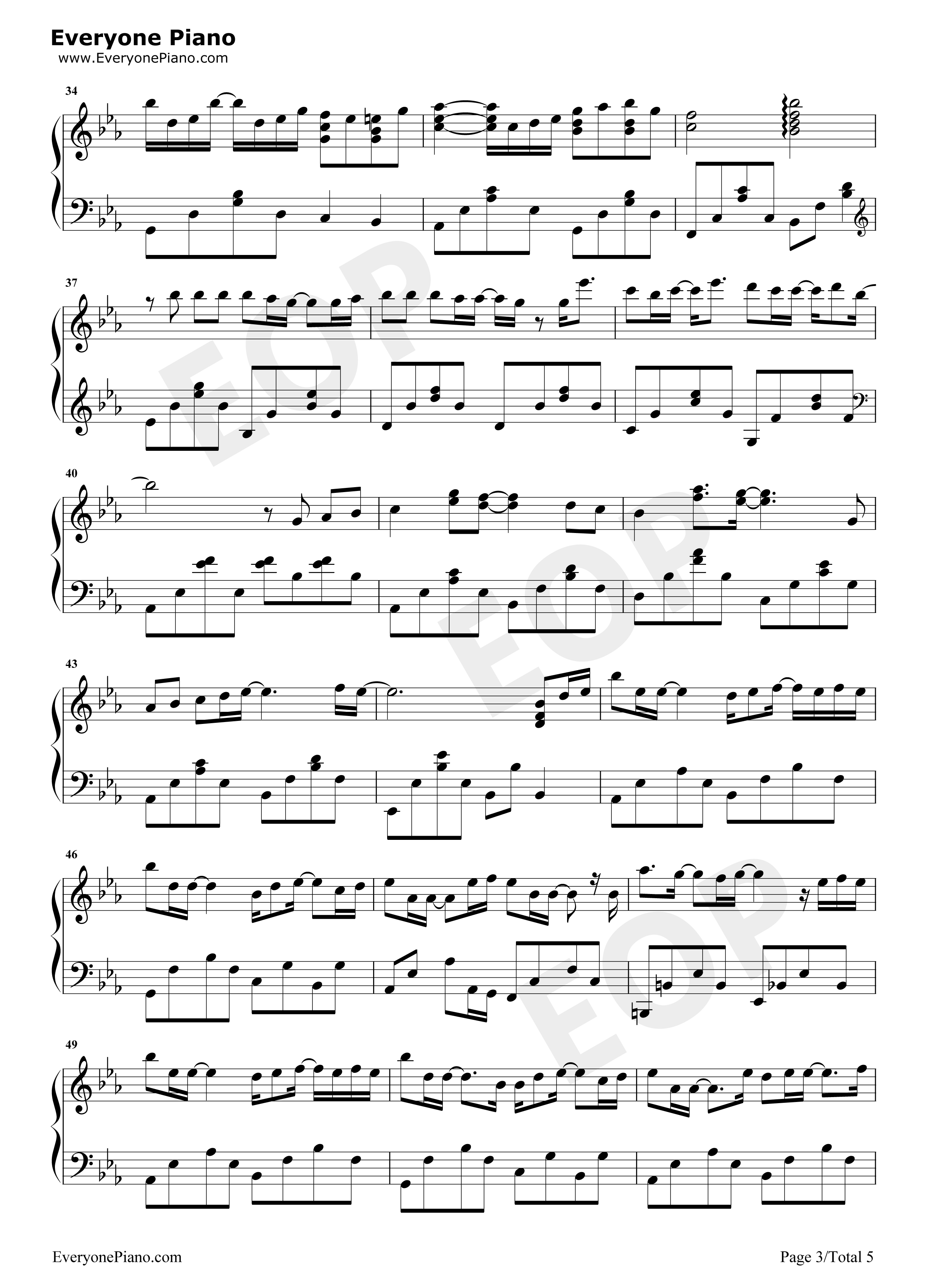 疑心病钢琴谱_任然