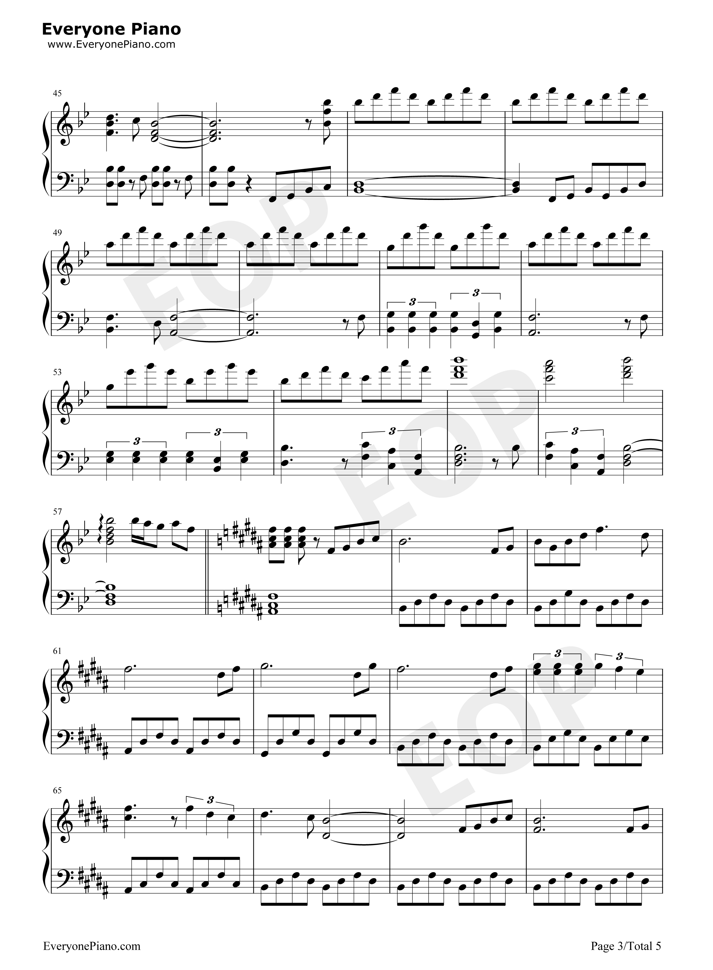 I_Will_Follow_Him钢琴谱_Deloris_The_Sisters