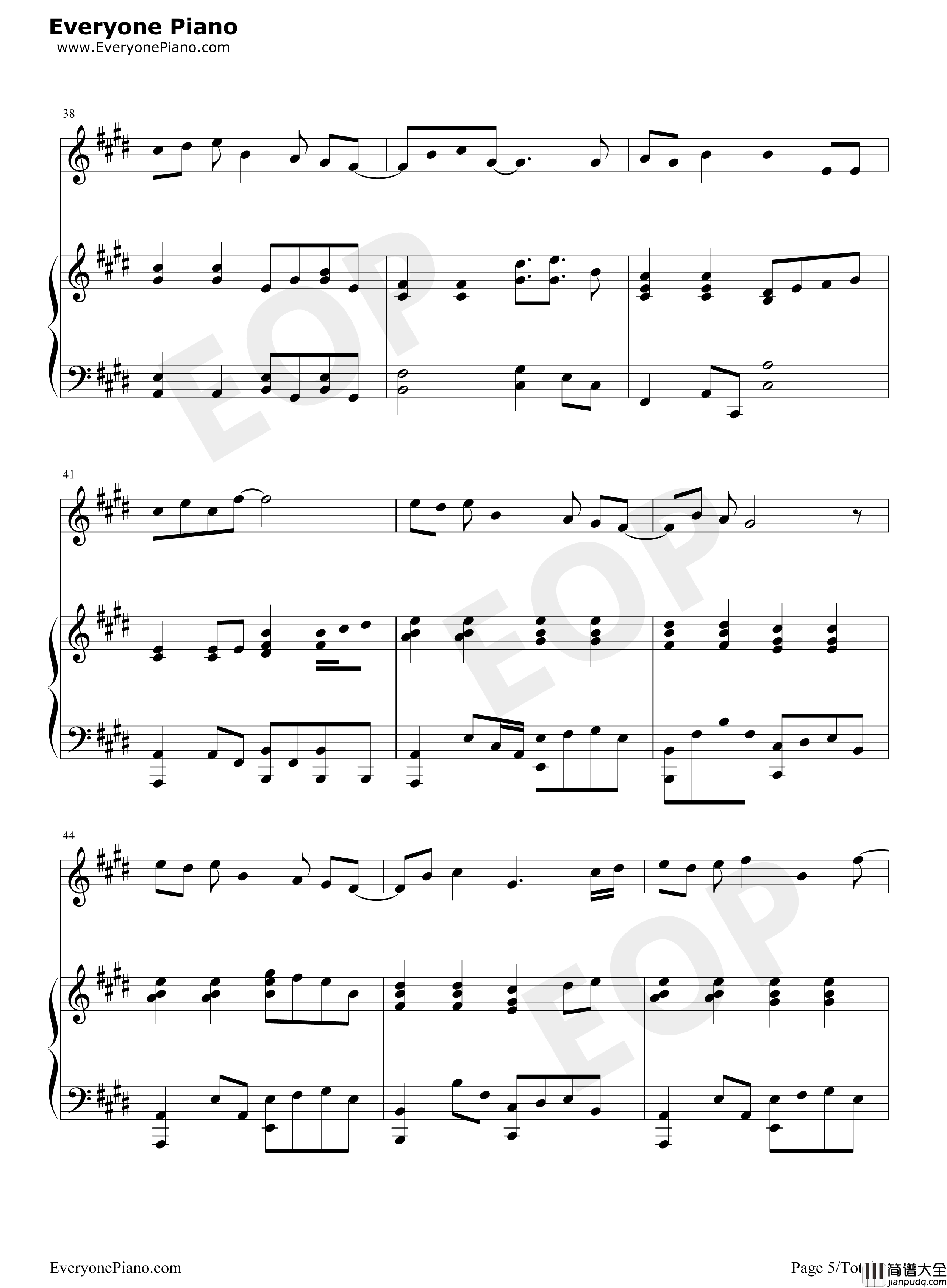 人质钢琴谱_李琦