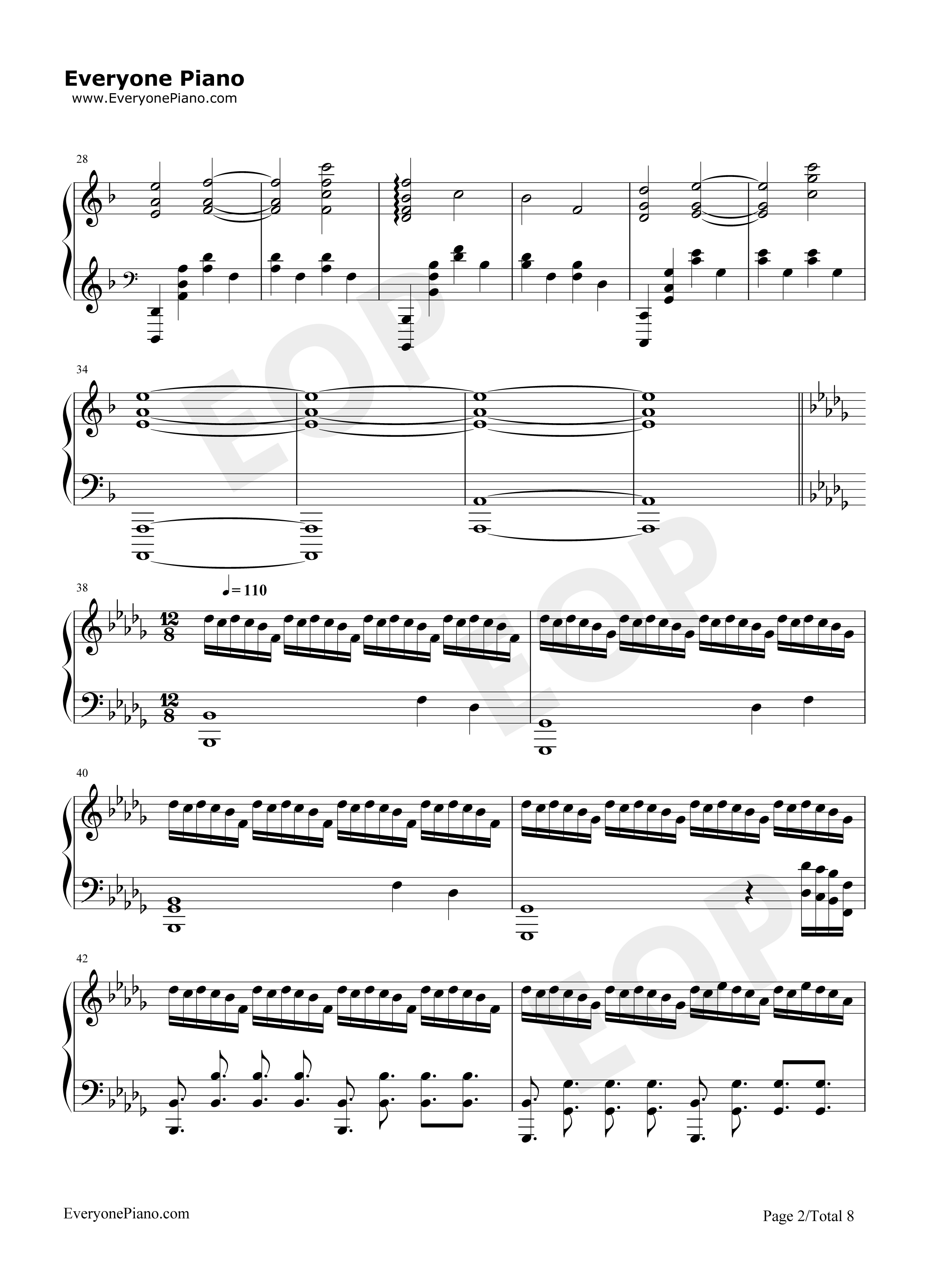 流浪地球组曲钢琴谱_流浪地球