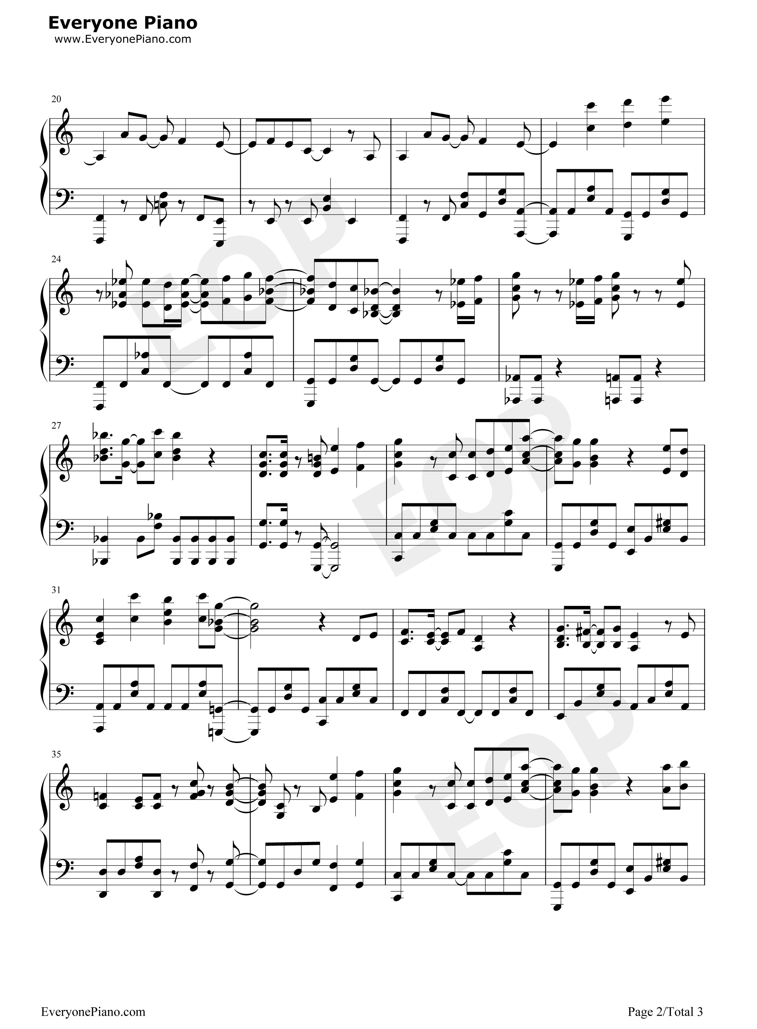 いつか世界が変わるまで钢琴谱_饭田里穗