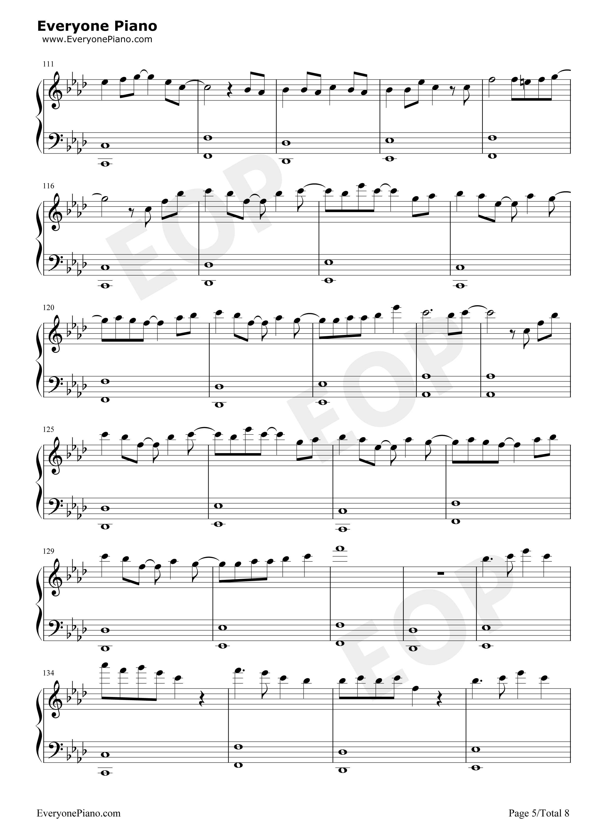 冠世一战钢琴谱_言和