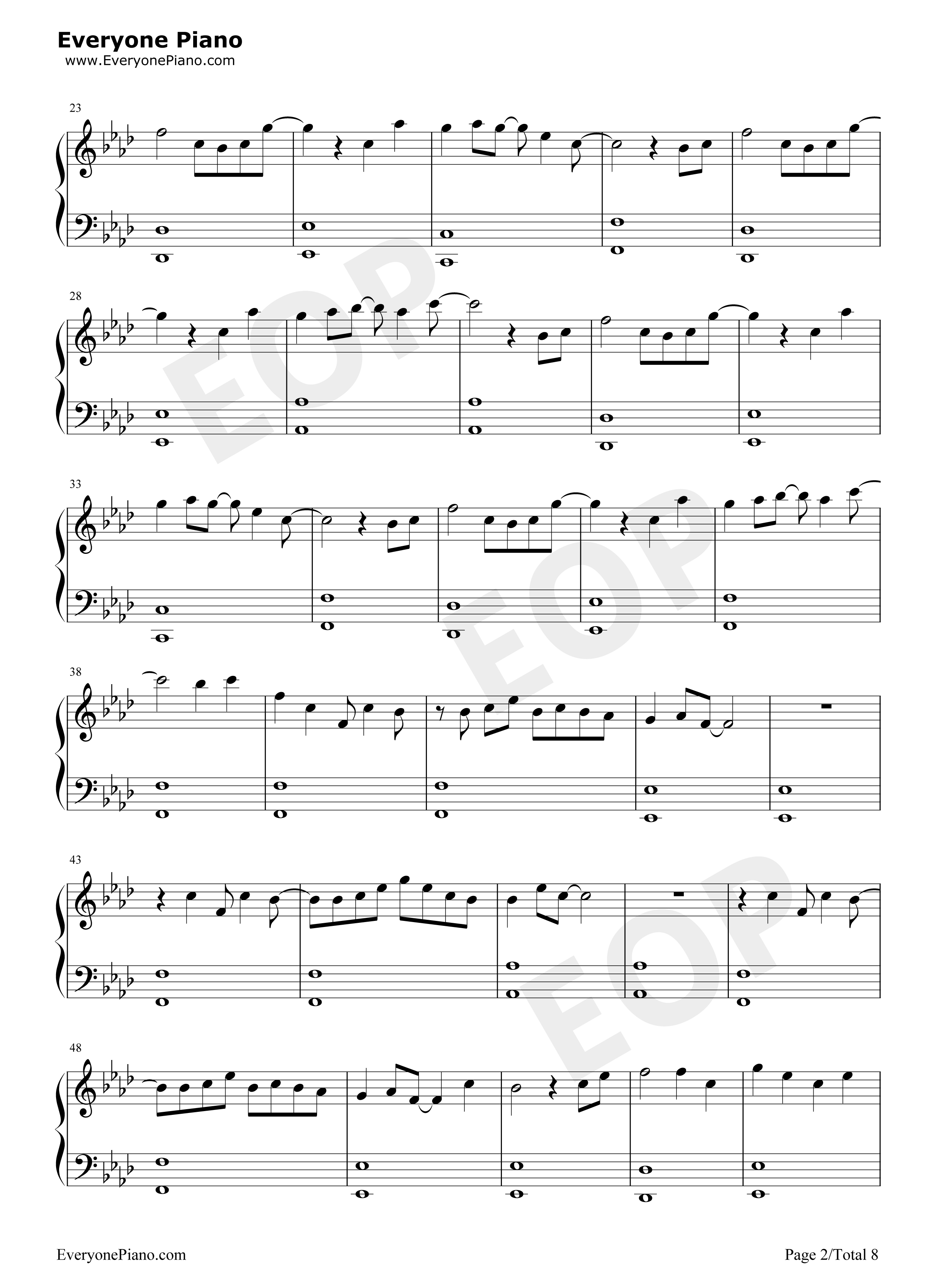 冠世一战钢琴谱_言和