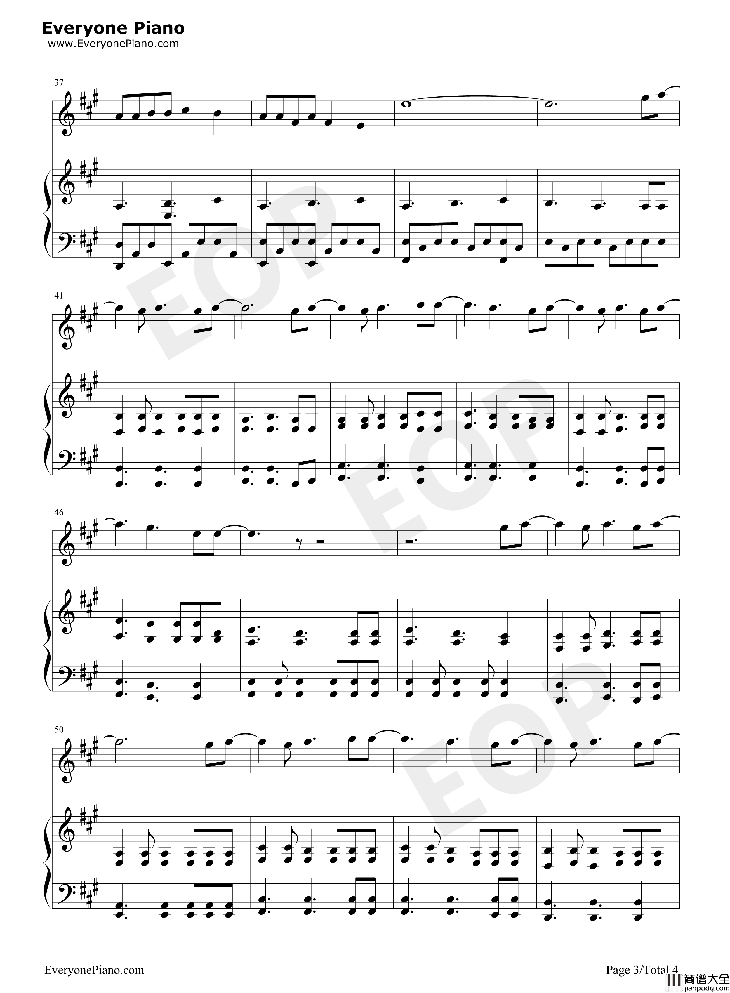 鞋儿破帽儿破钢琴谱_华晨宇