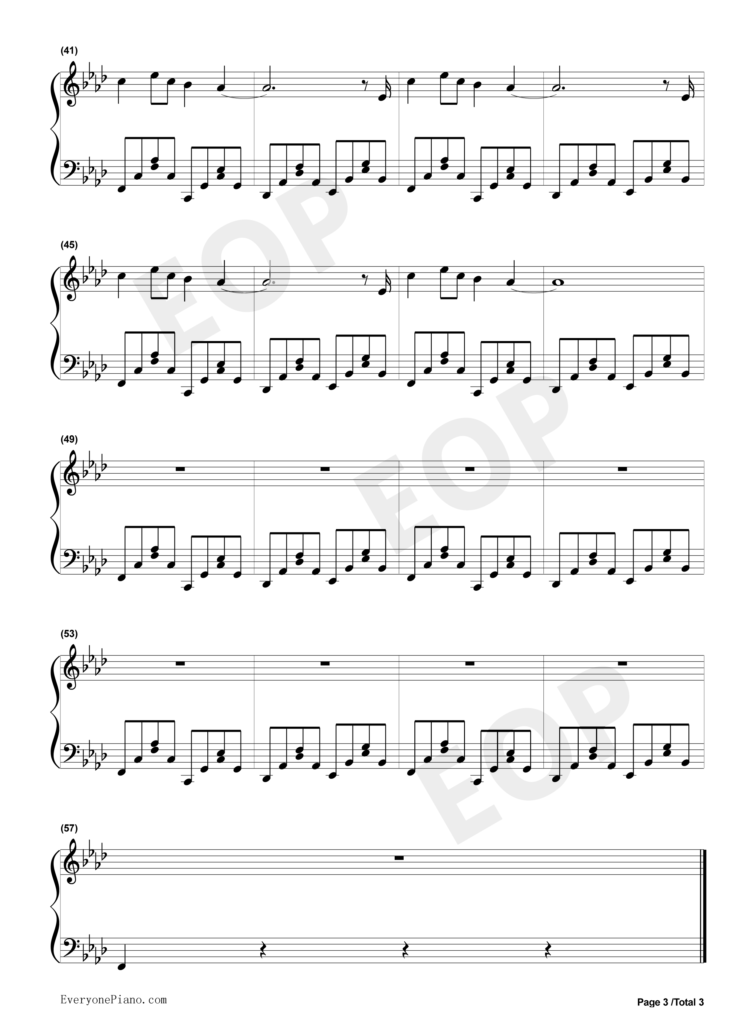 出山钢琴谱_花粥_胜娚