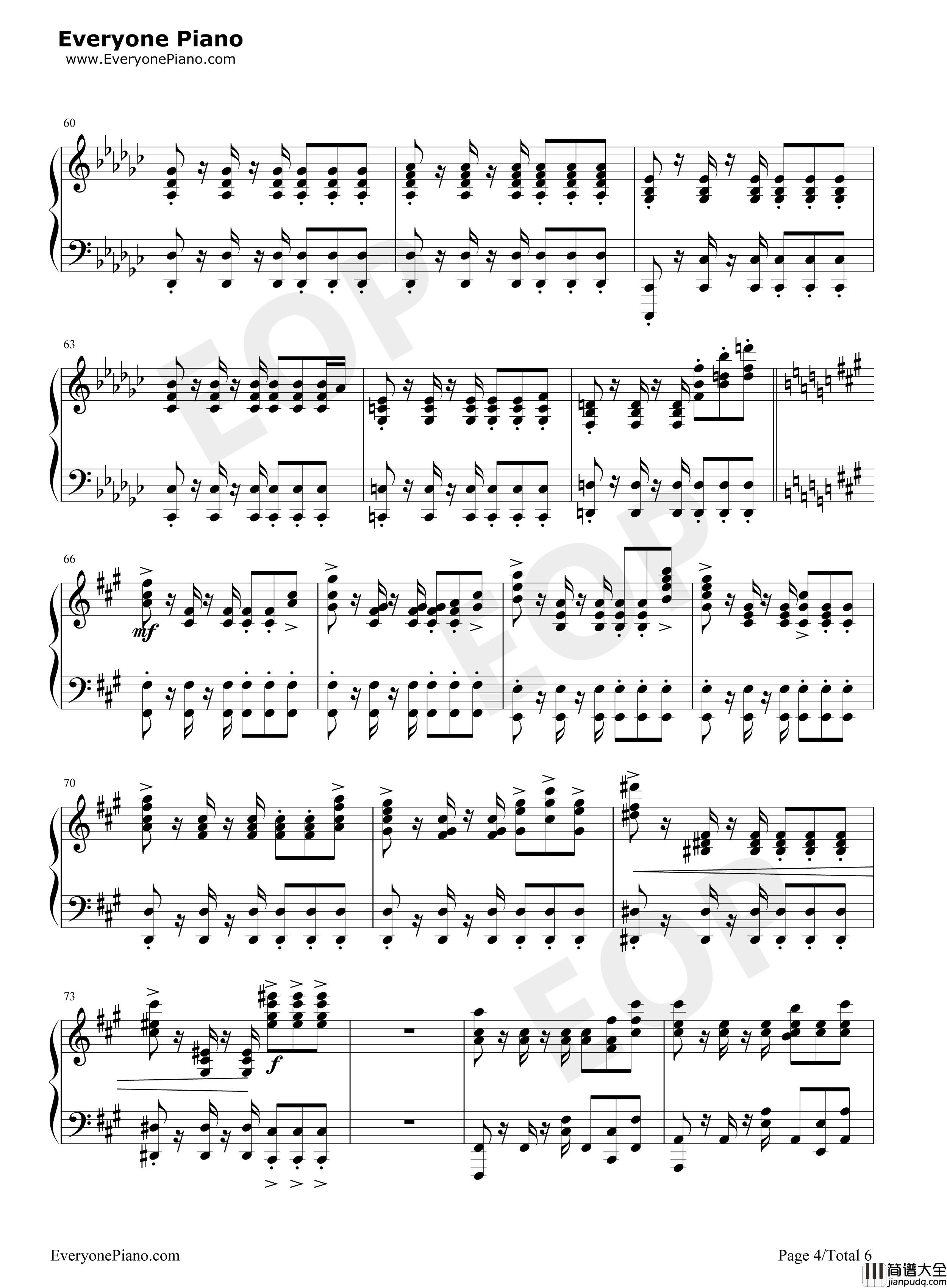 Within钢琴谱_Mili