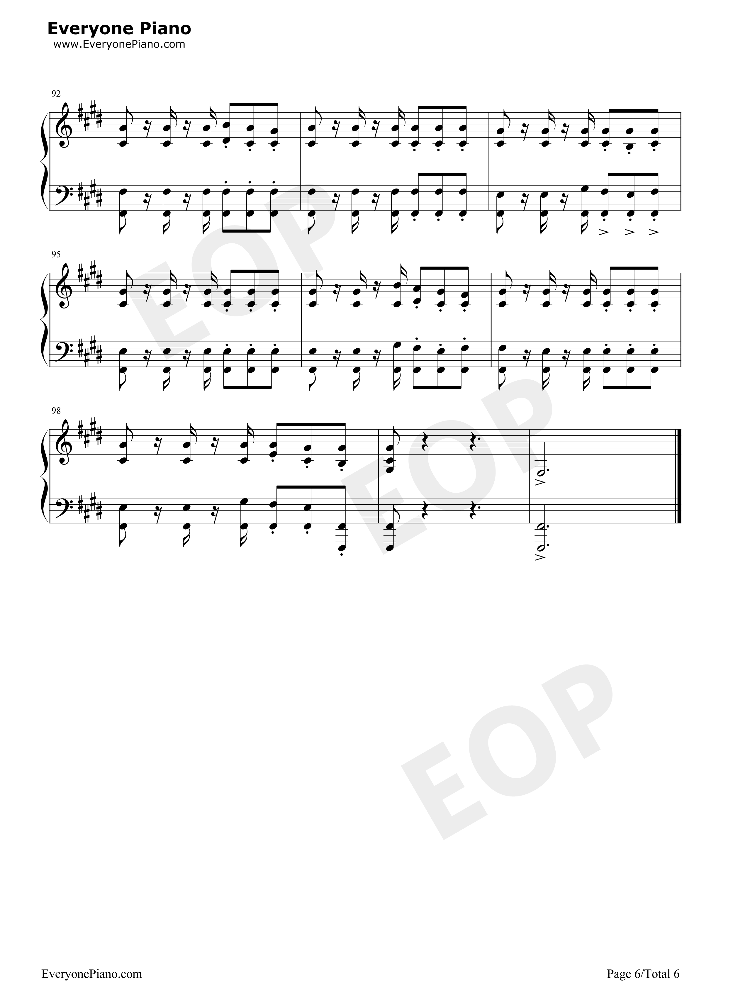 Within钢琴谱_Mili