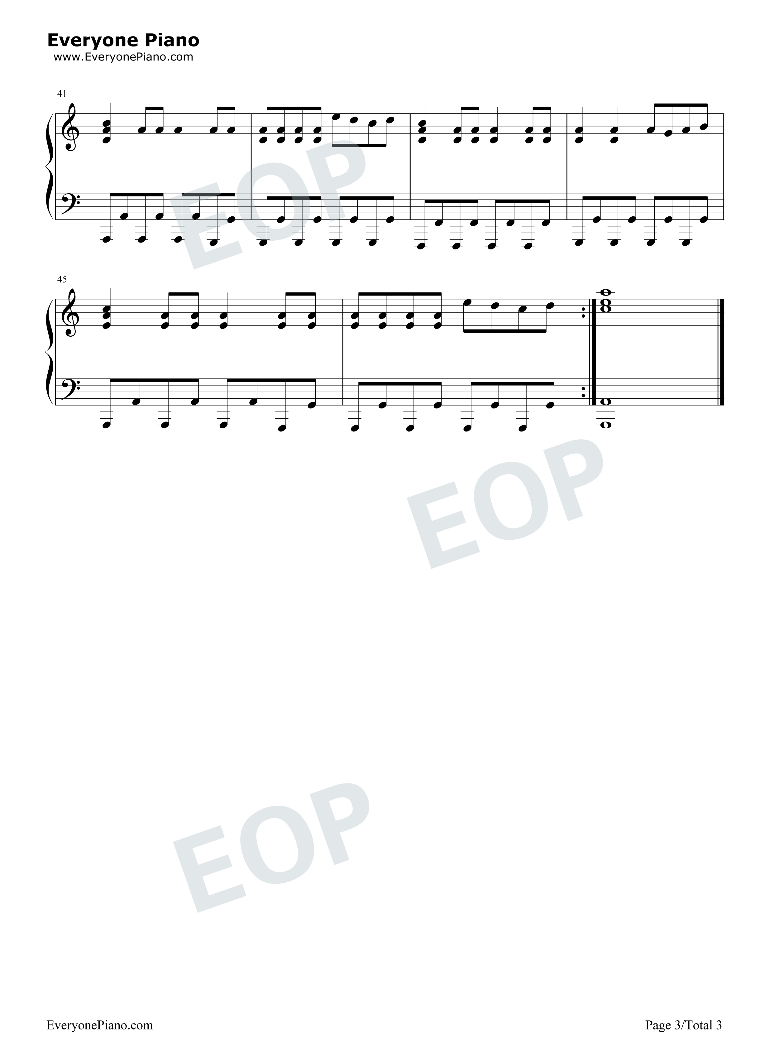 98K之歌钢琴谱_Fitz_and_The_Tantrums