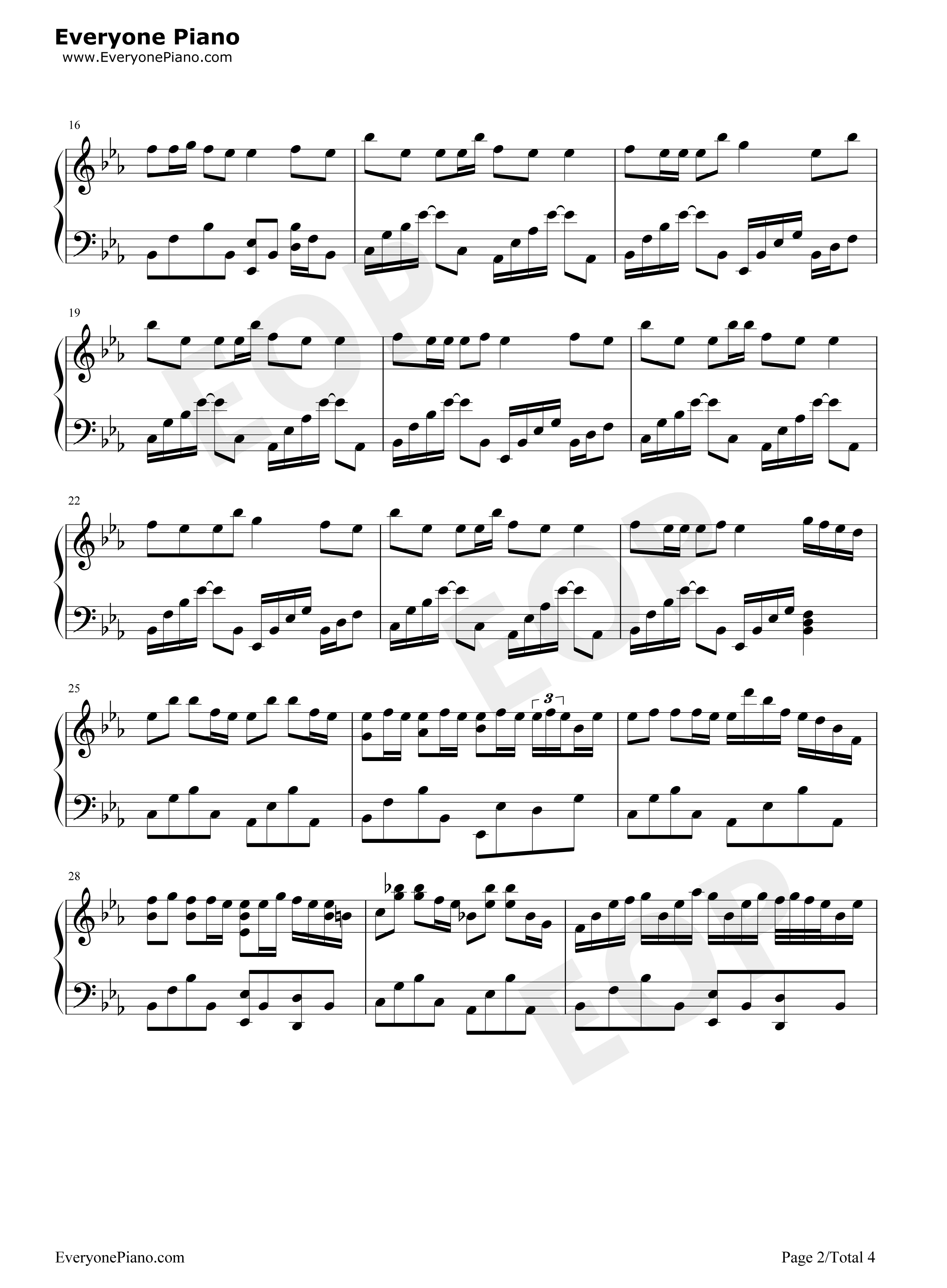 勾指起誓钢琴谱_洛天依