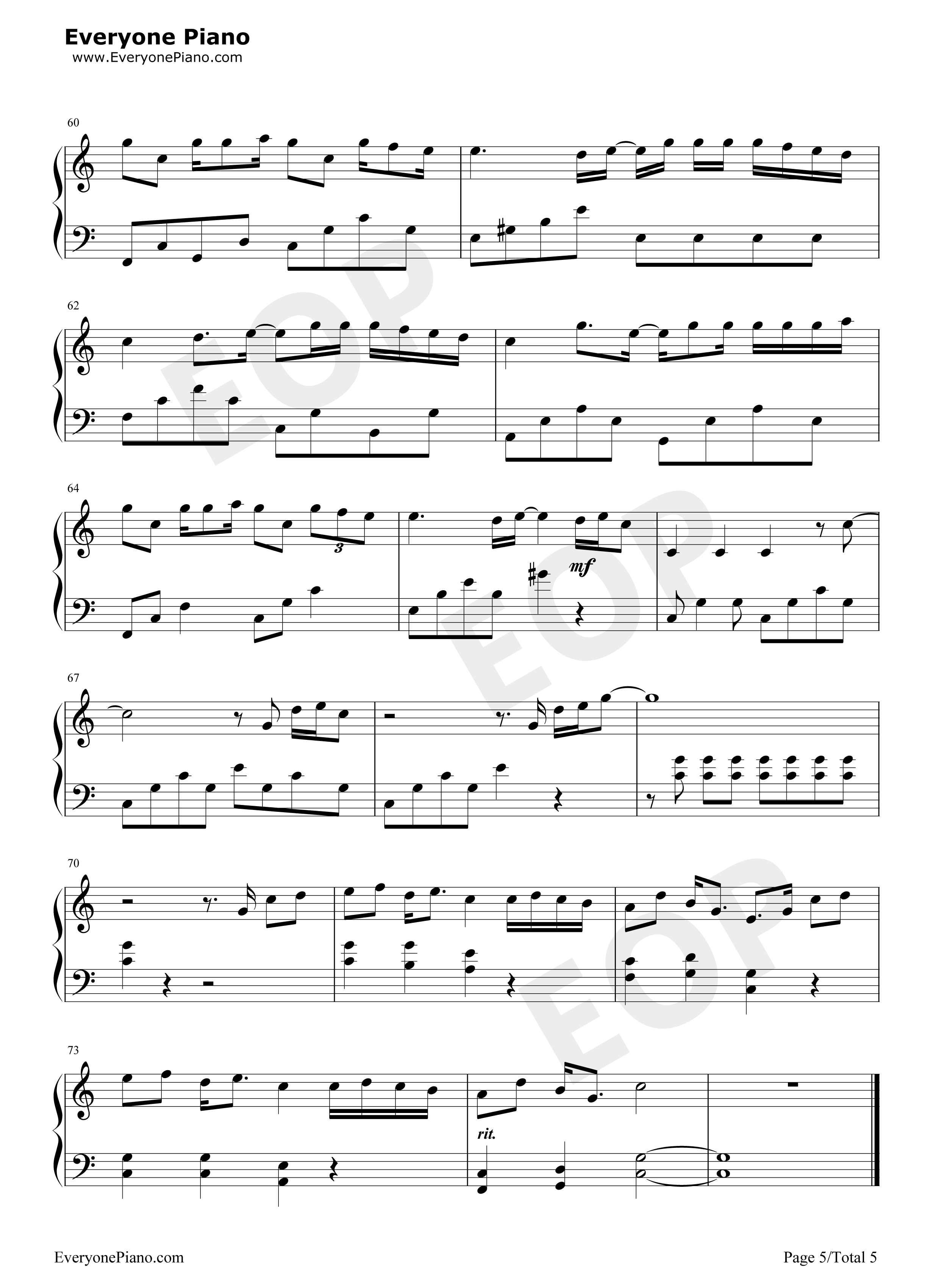 蜂鸟钢琴谱_吴青峰