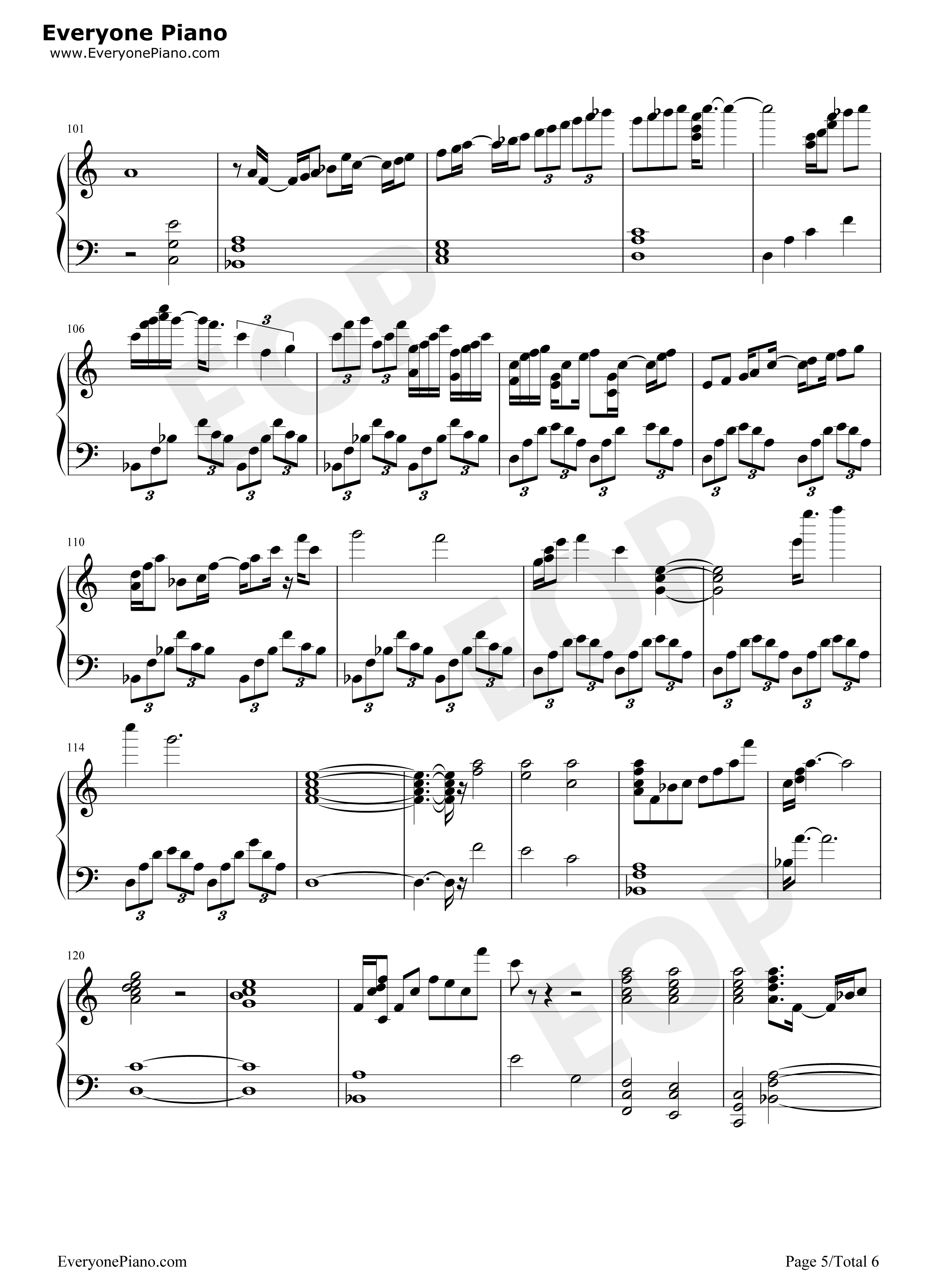 White_with_You钢琴谱_折户伸治