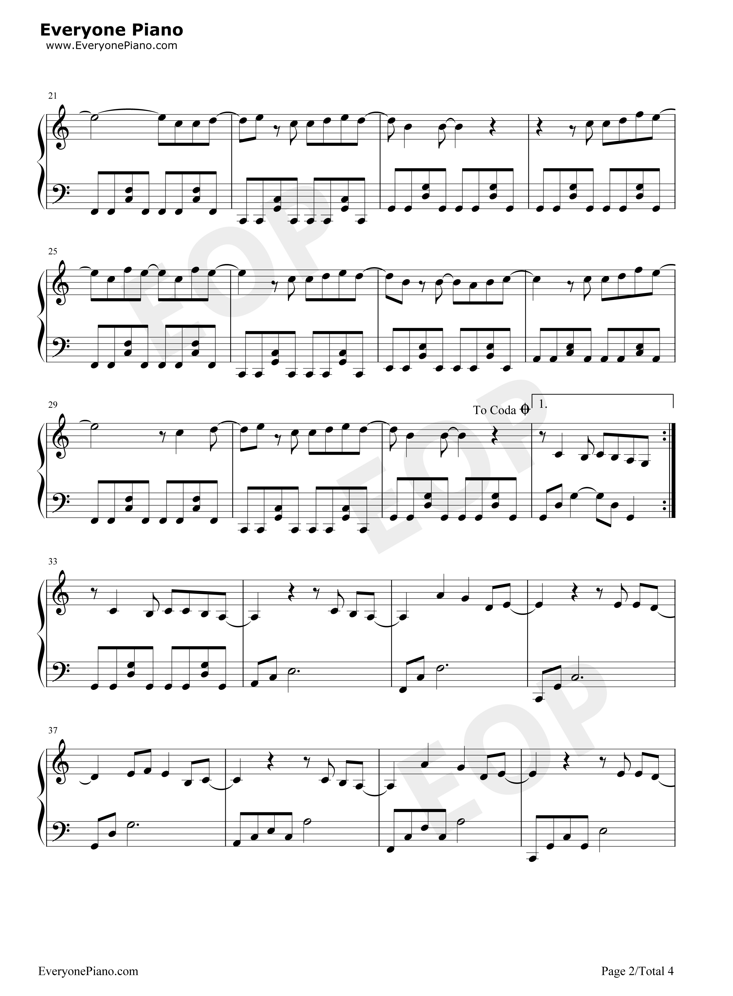 毒苹果钢琴谱_邓紫棋