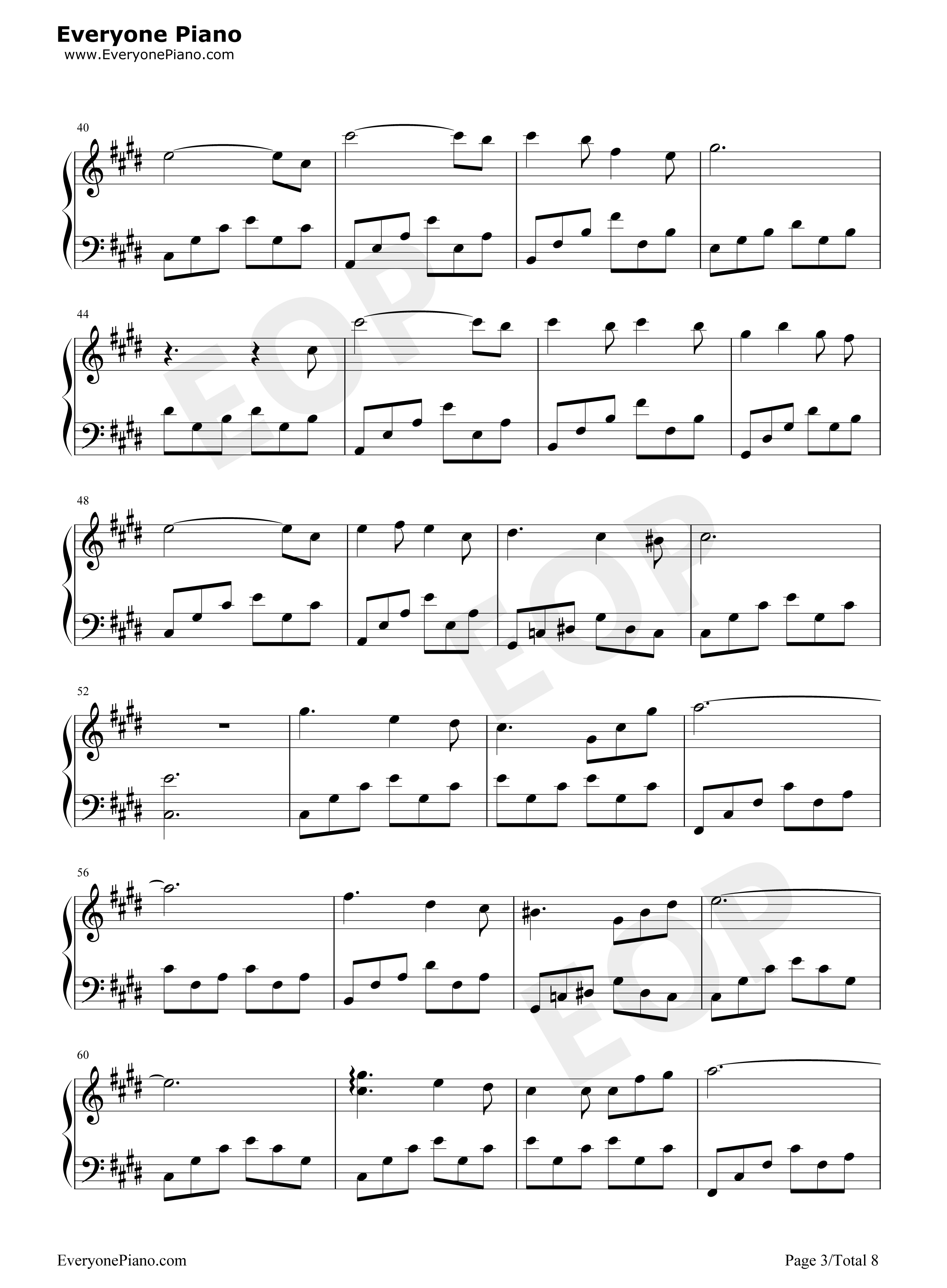 星钢琴谱_杨宗纬