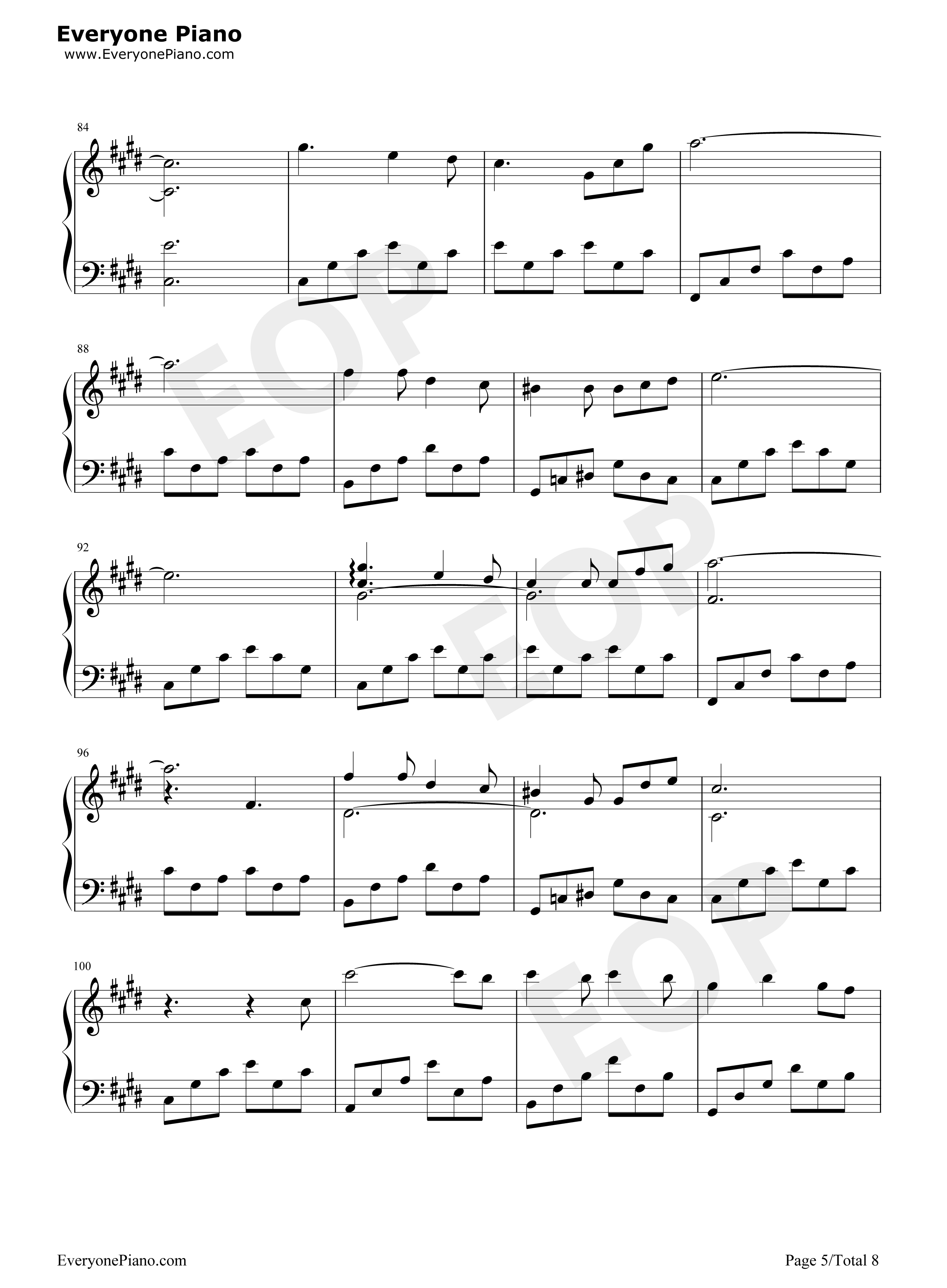 星钢琴谱_杨宗纬