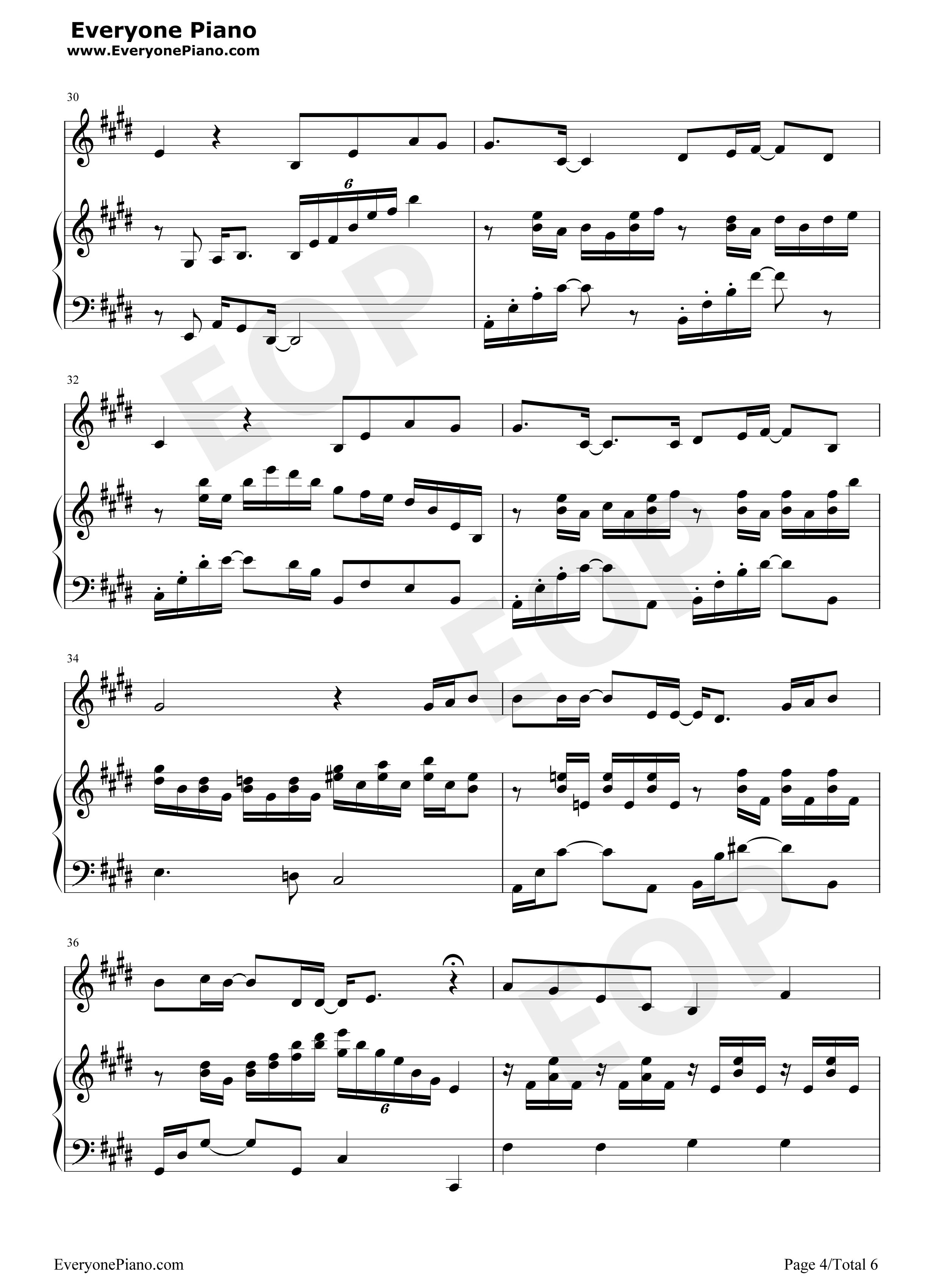 旧日时光钢琴谱_黑崎子