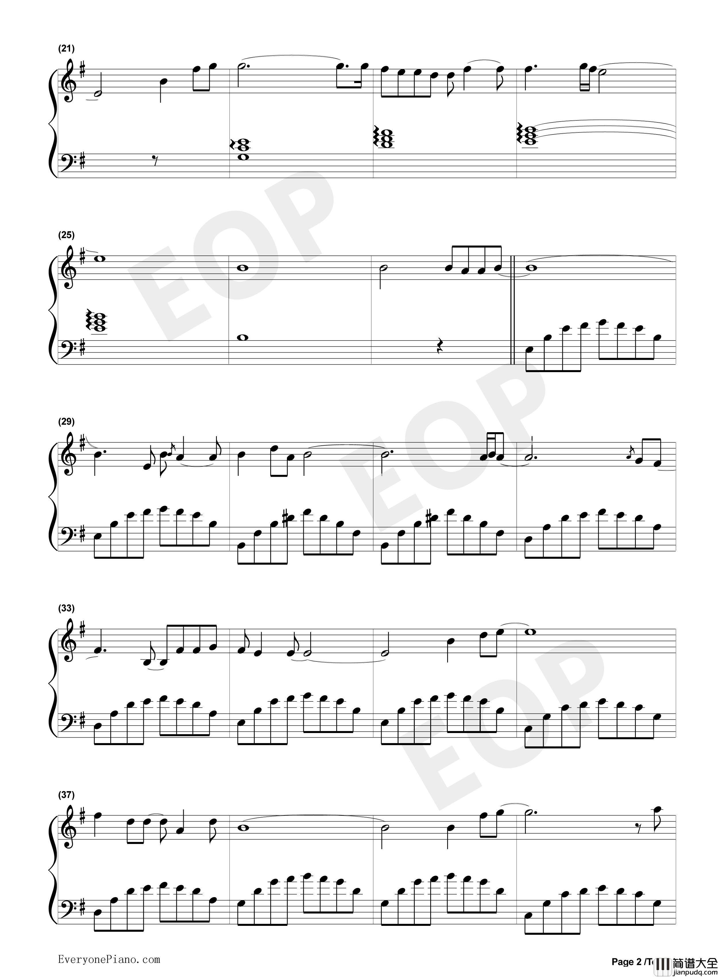 醉春风钢琴谱_金学峰