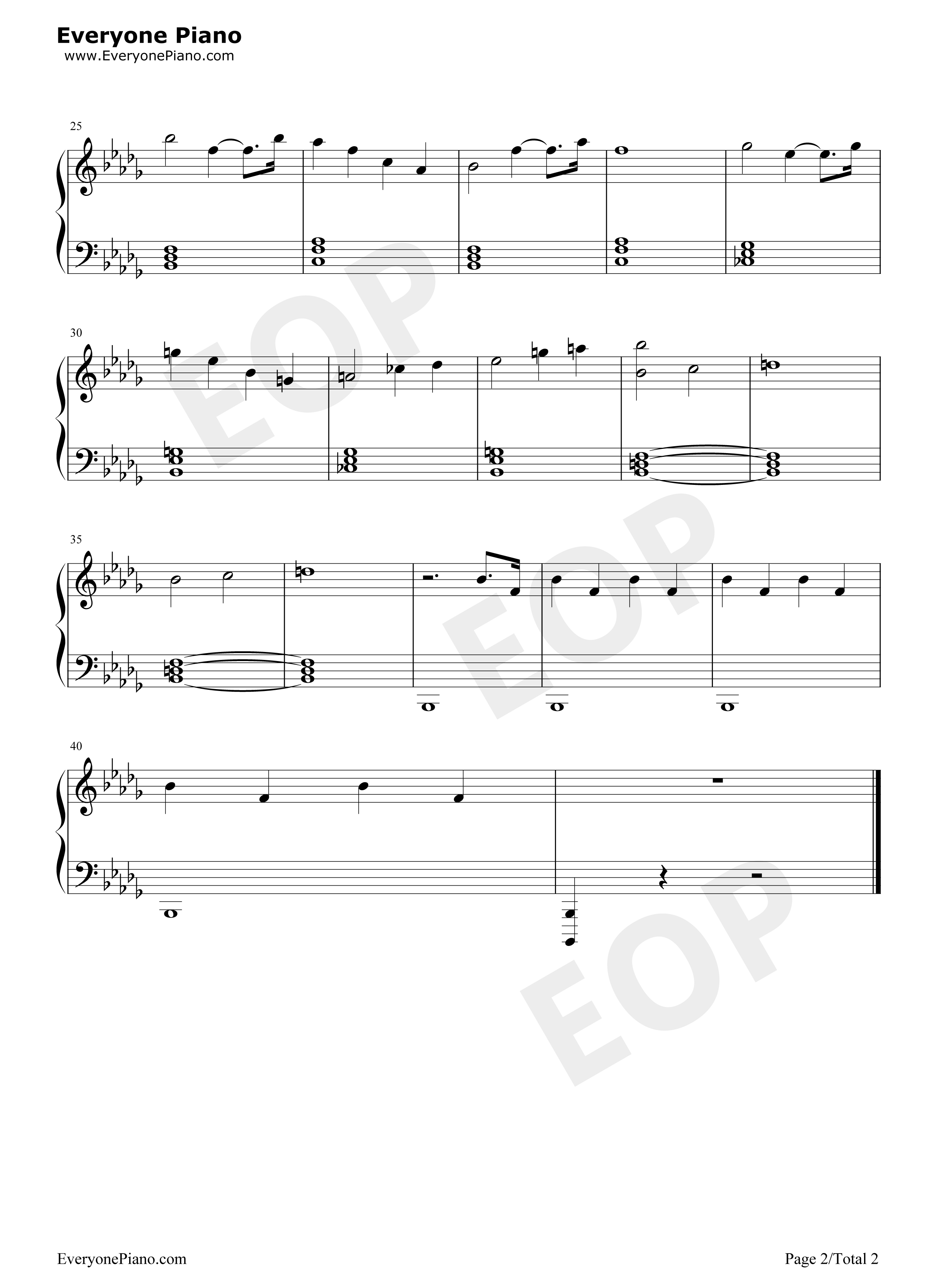 方舟生存进化主题曲钢琴谱_Gareth_Coker