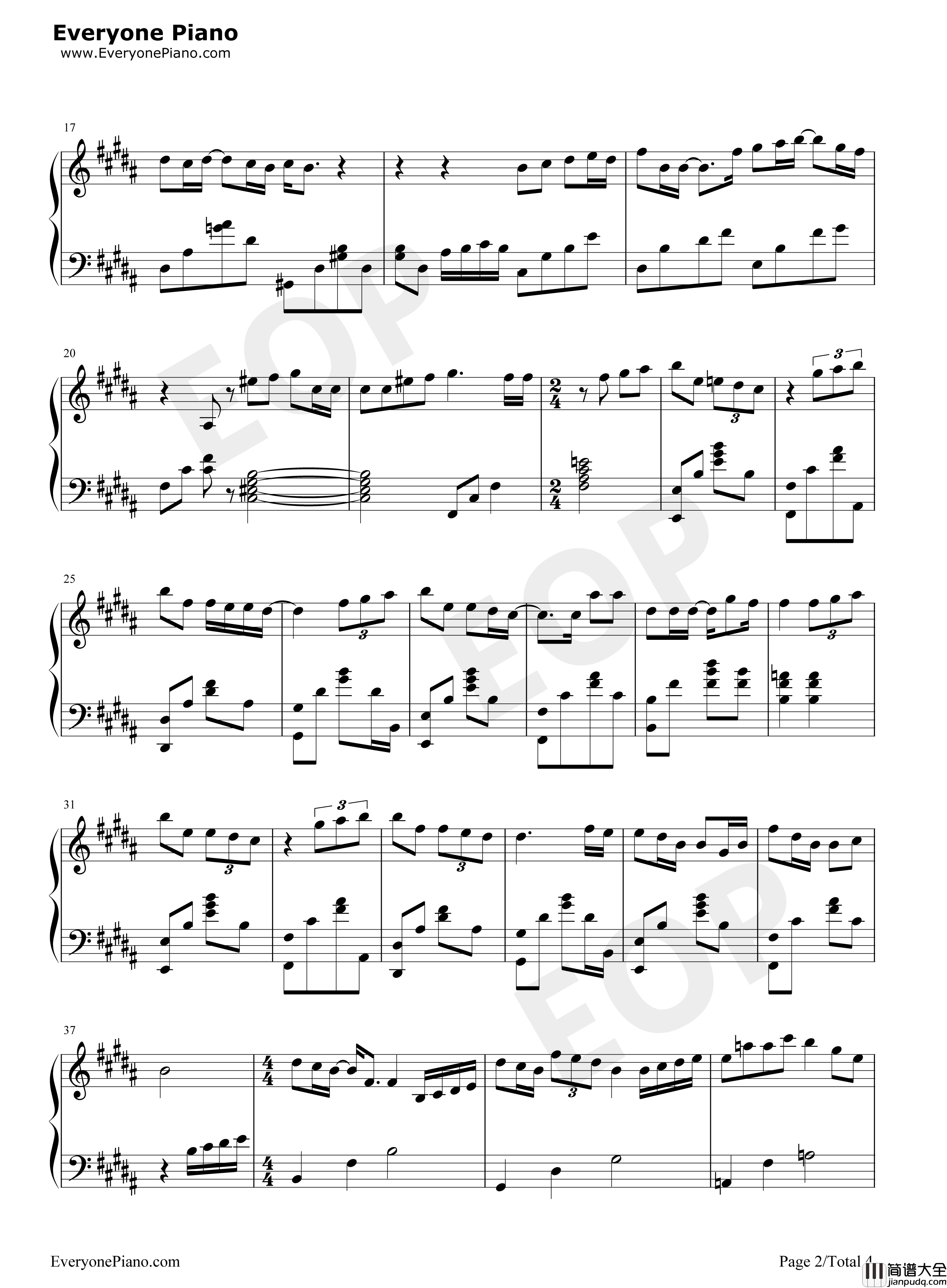 孤单心事钢琴谱_蓝又时