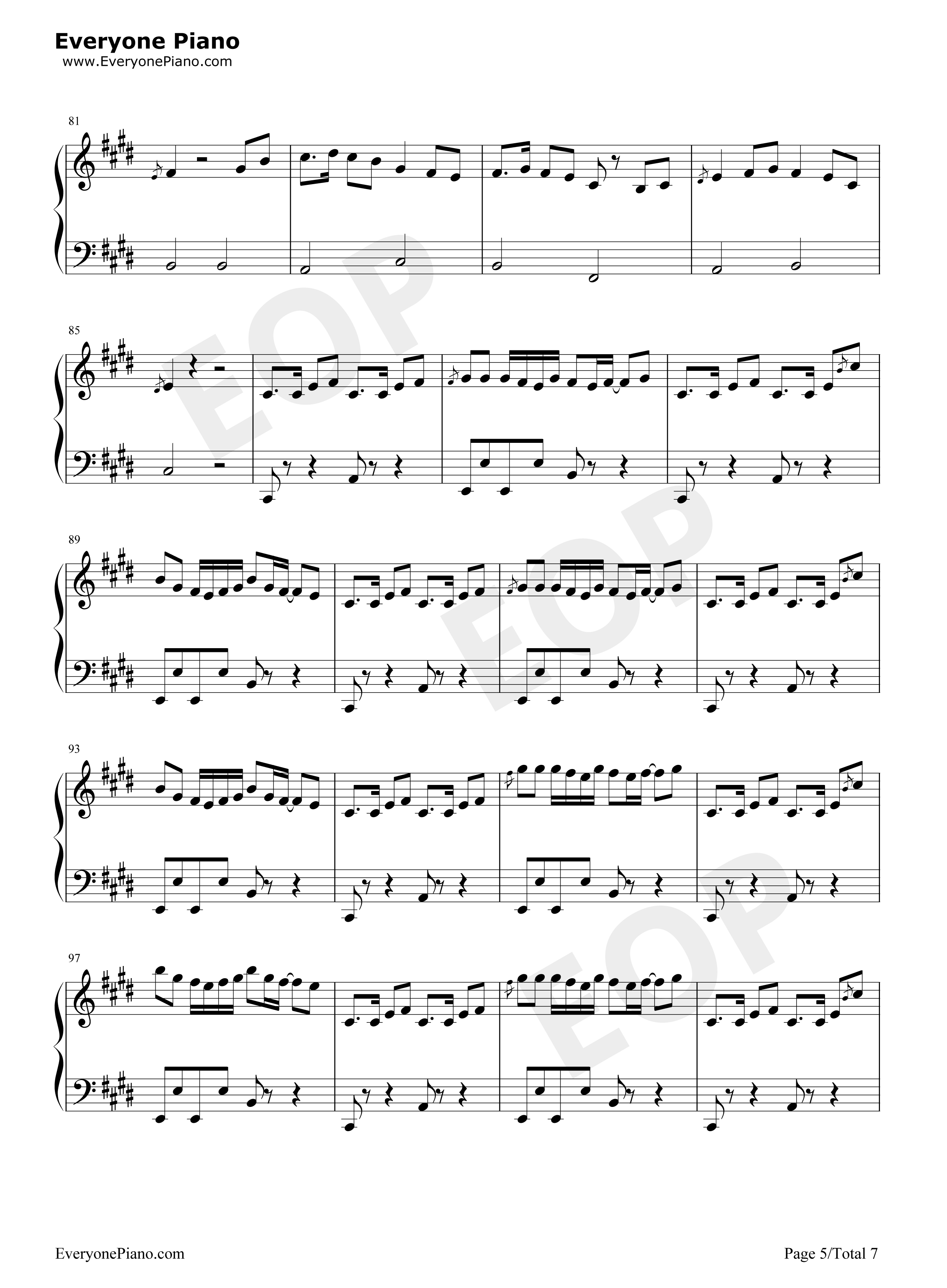 Monody钢琴谱_TheFatRat_Laura_Brehm