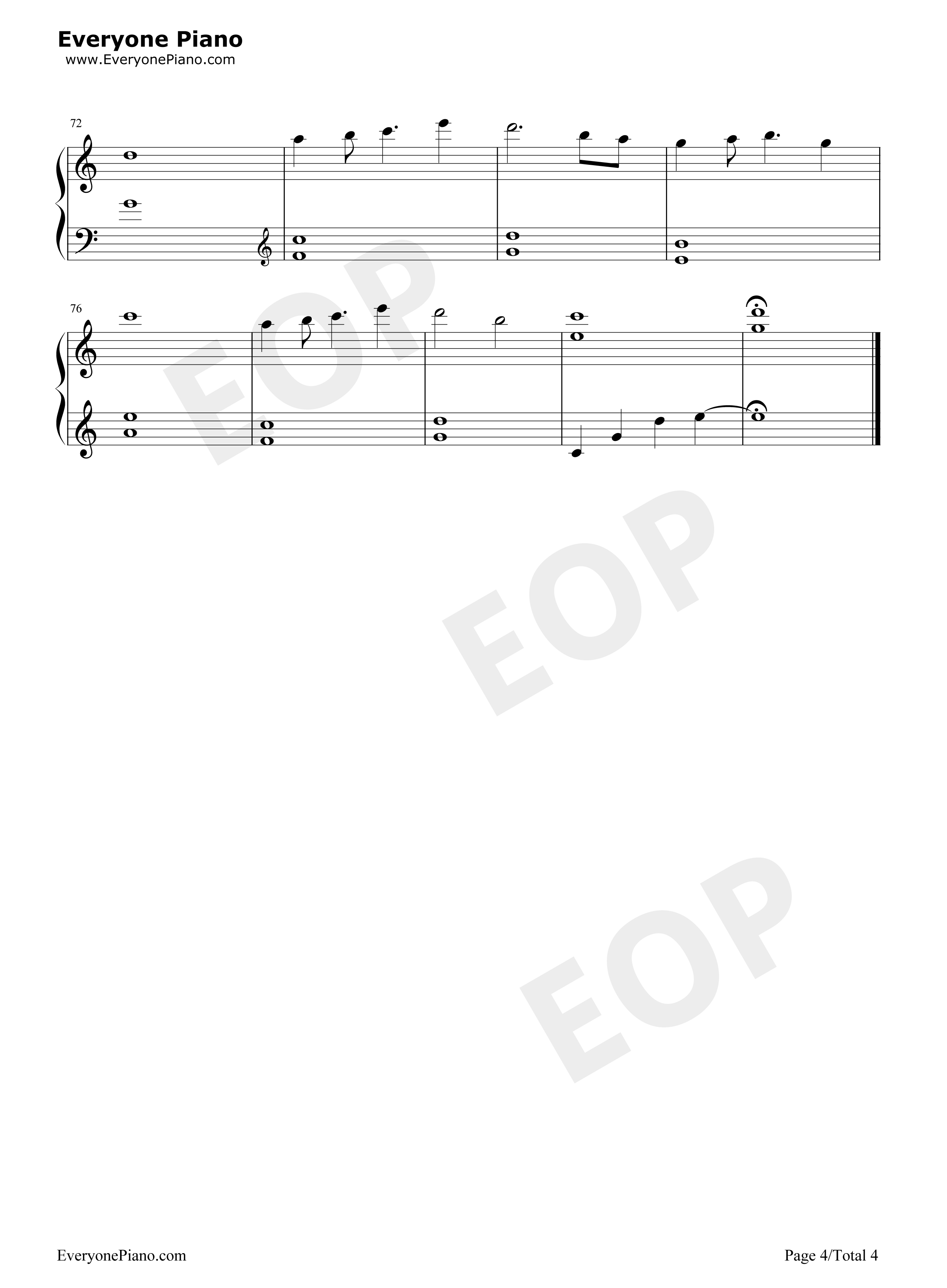 Cry_for_the_Moon钢琴谱_出羽良彰