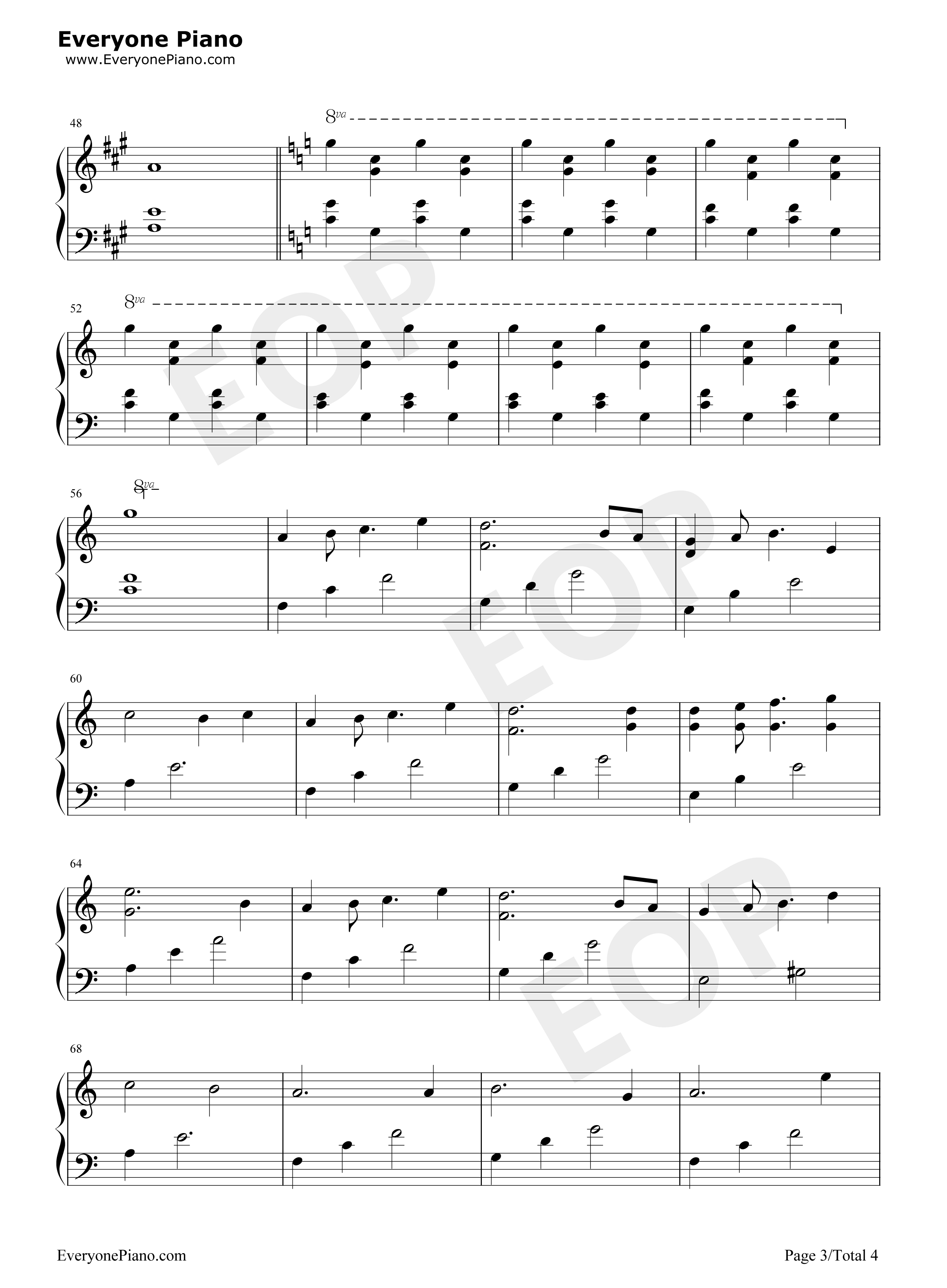 Cry_for_the_Moon钢琴谱_出羽良彰