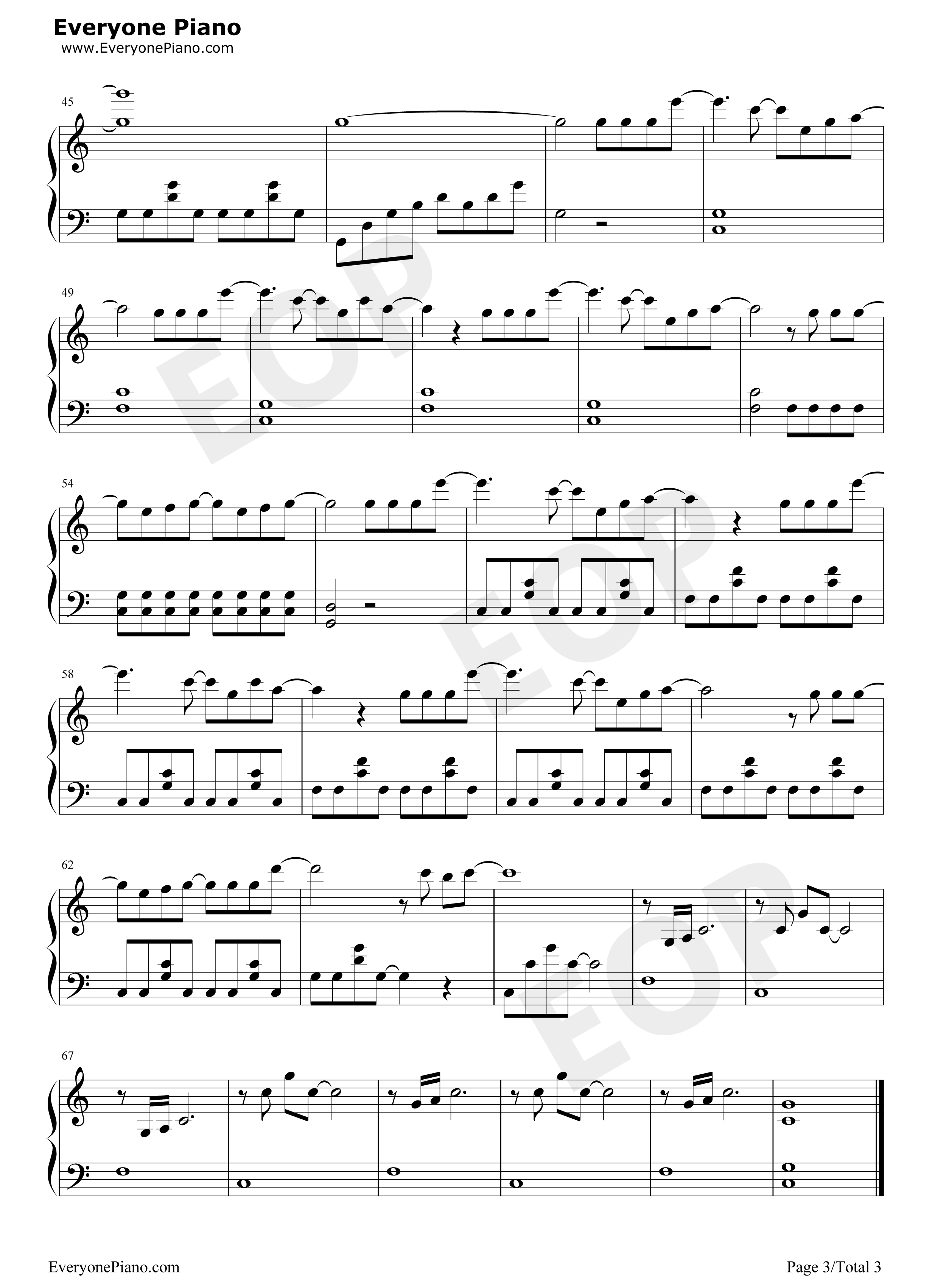 去流浪钢琴谱_周笔畅