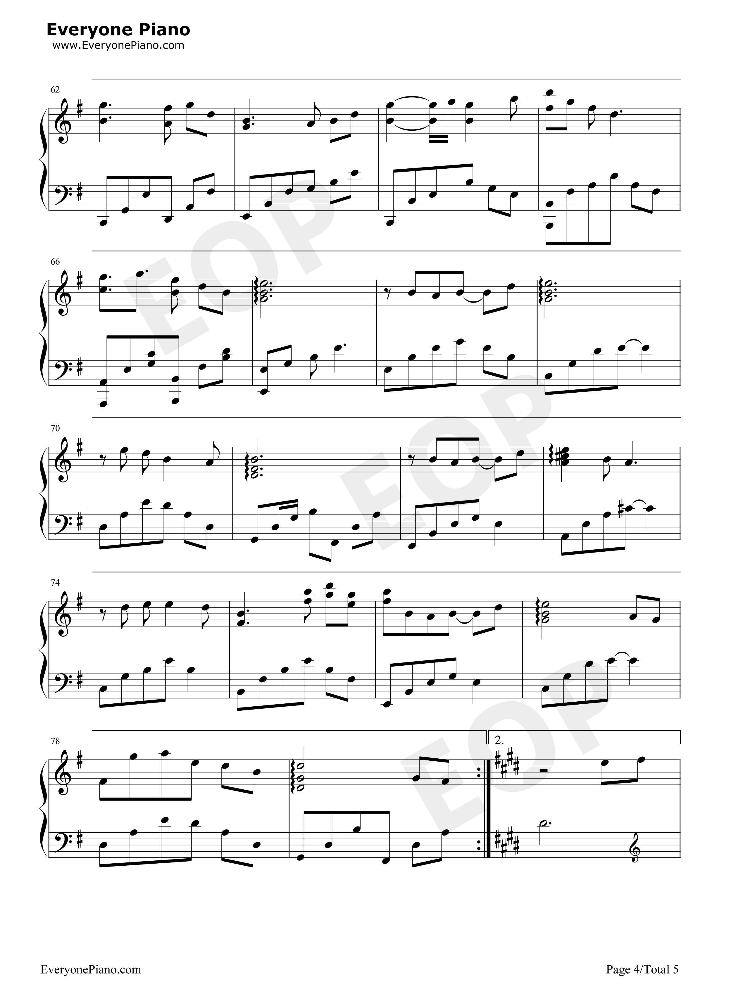 妙笔浮生钢琴谱_银临