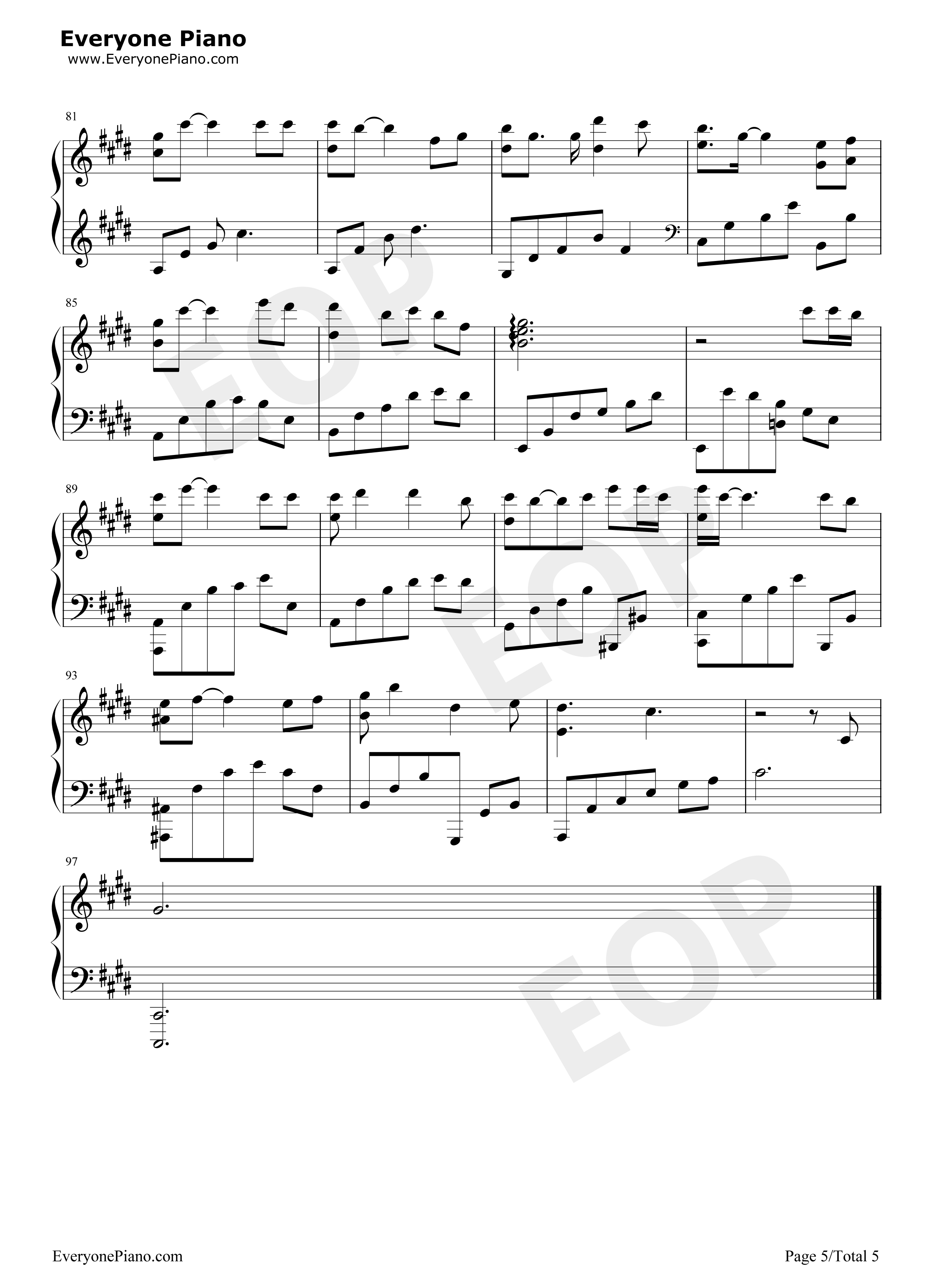 妙笔浮生钢琴谱_银临