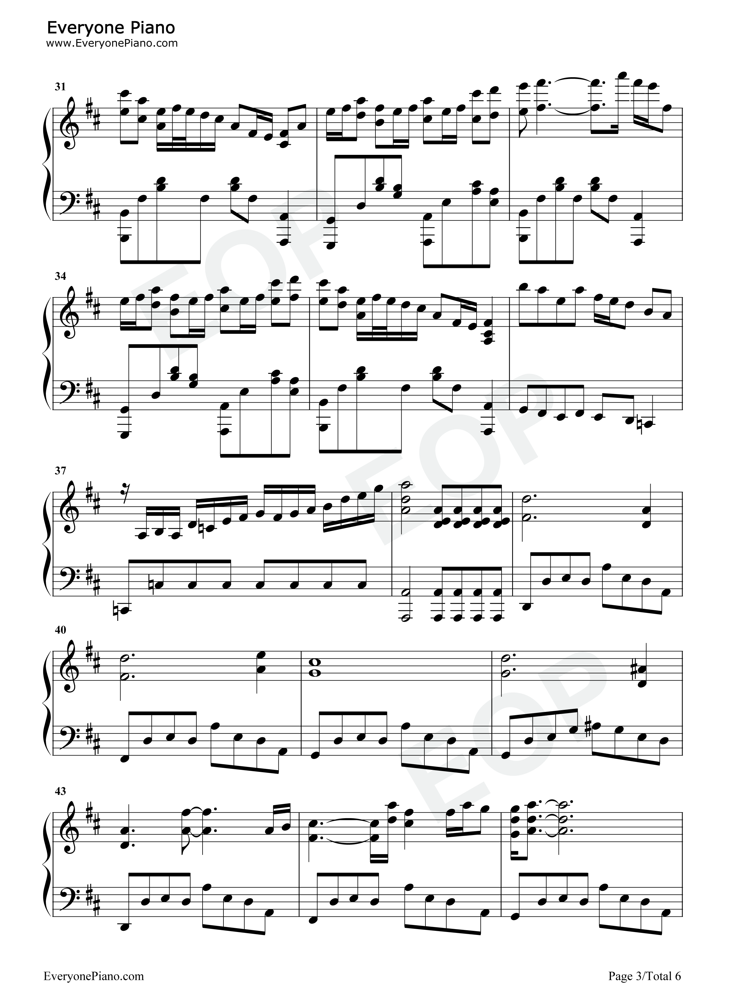 告白之夜钢琴谱_AYASA