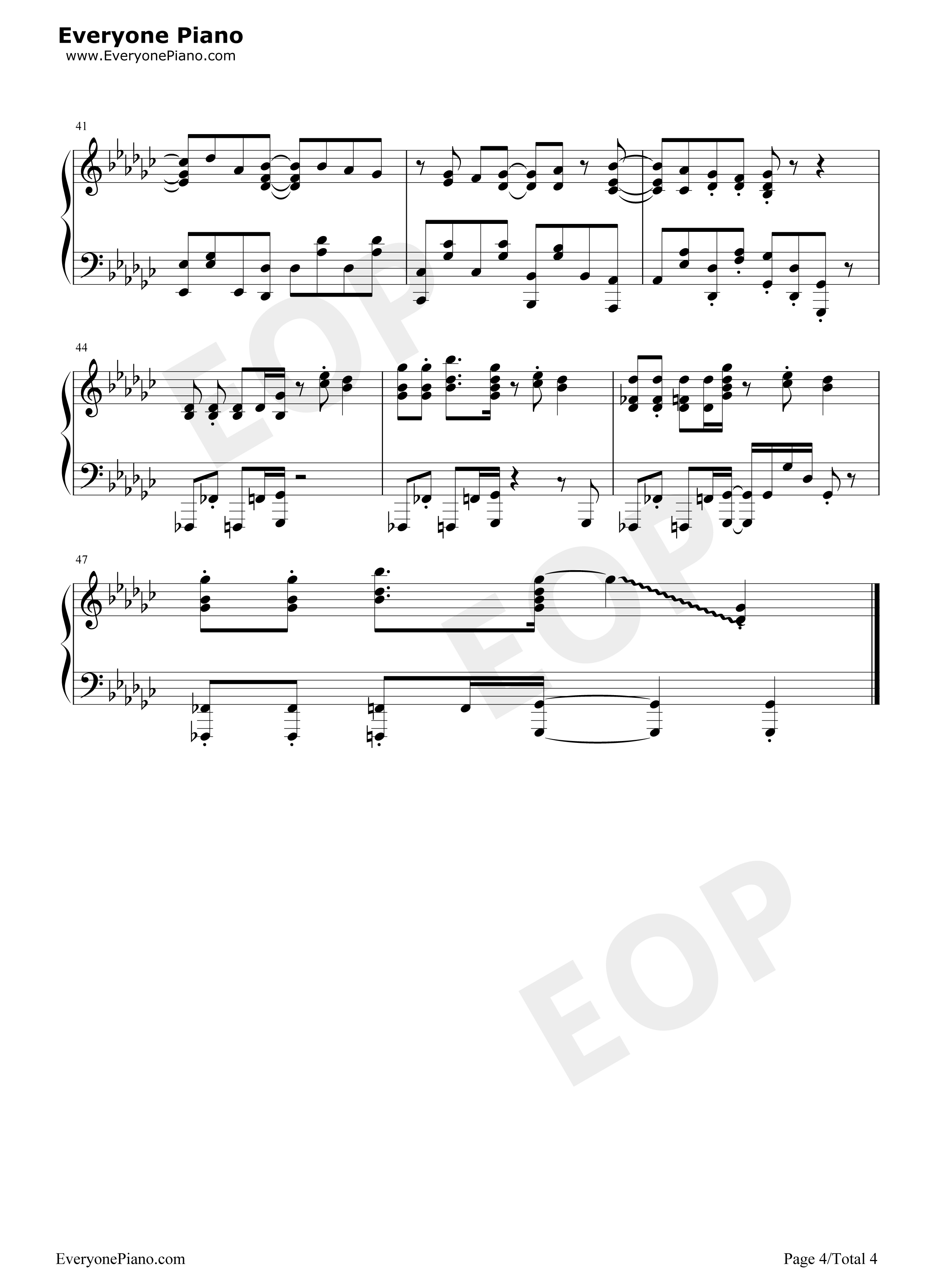 気ままな天使たち钢琴谱_わたてん☆5