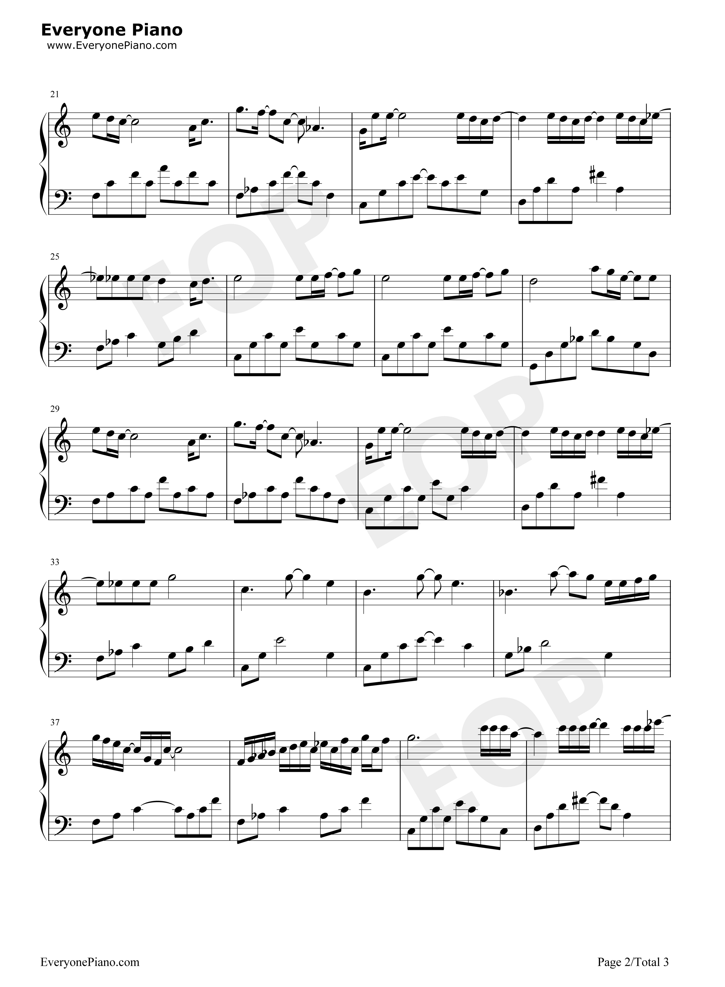 别让我走远钢琴谱_林宥嘉