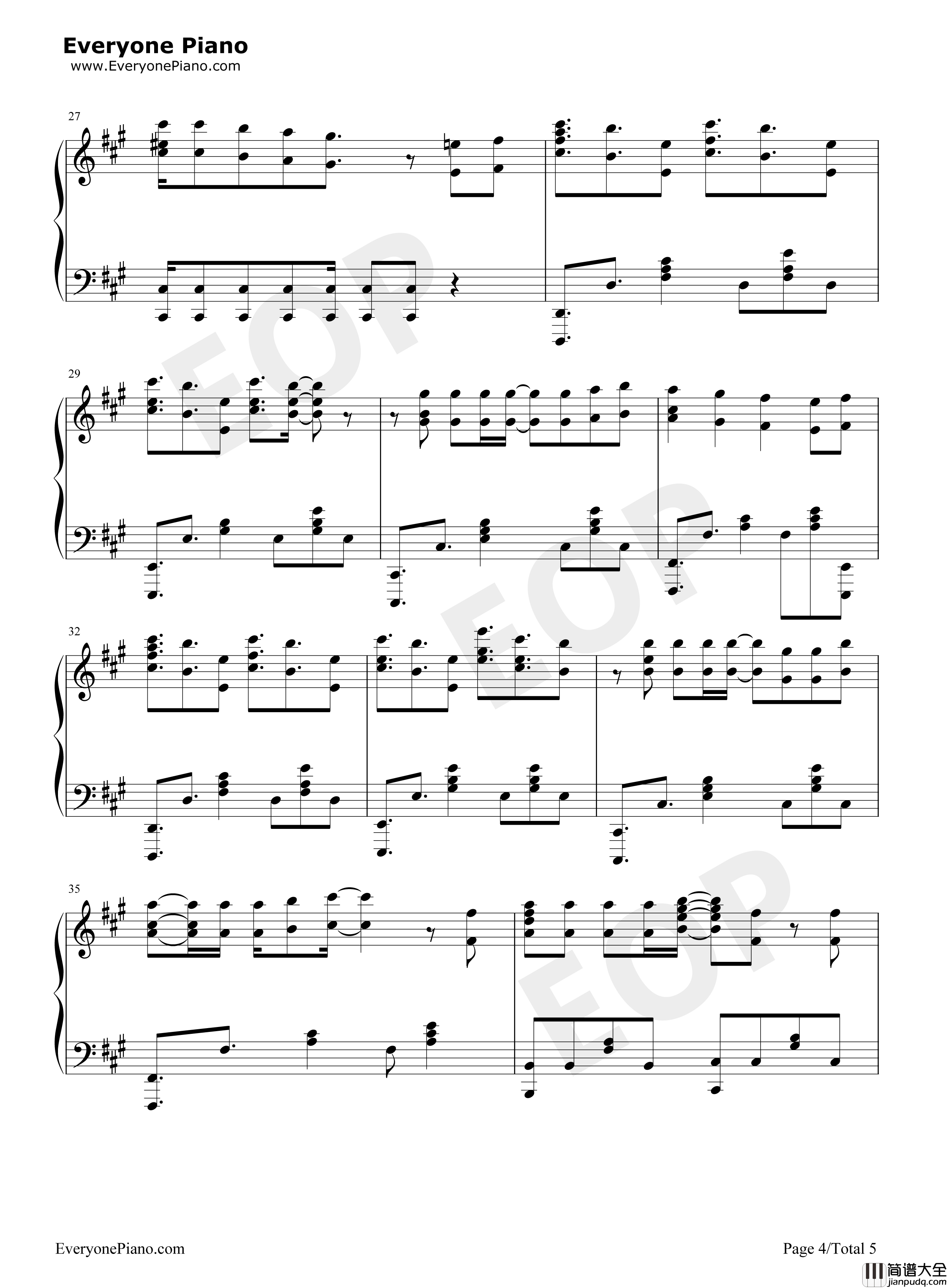 Roar钢琴谱_黑崎真音