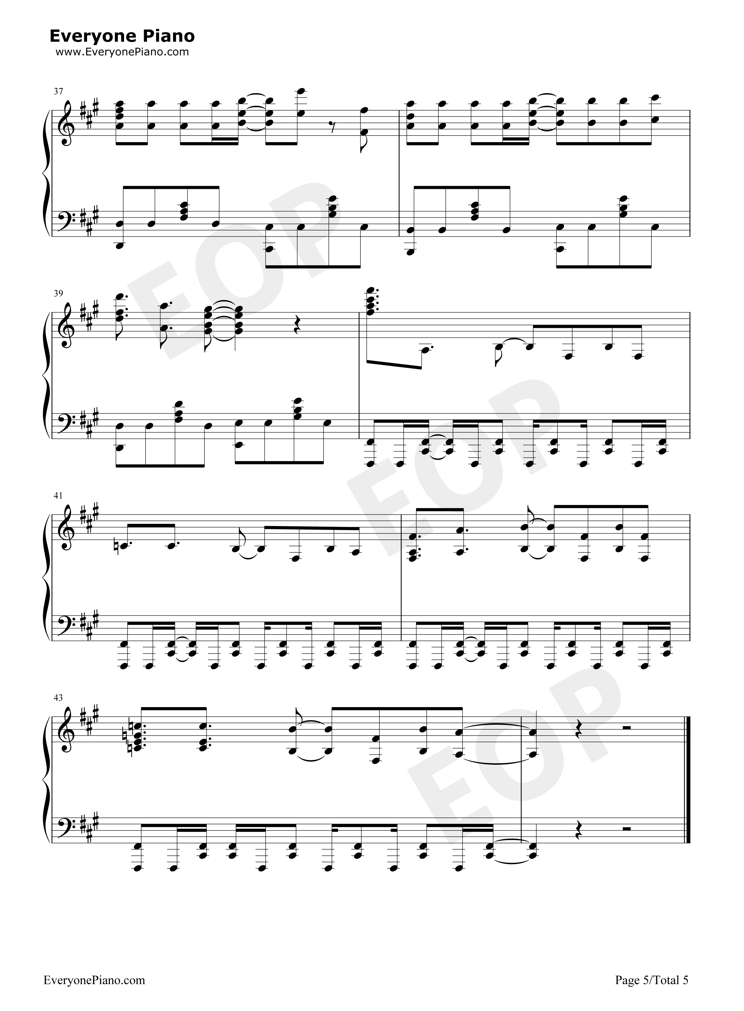 Roar钢琴谱_黑崎真音