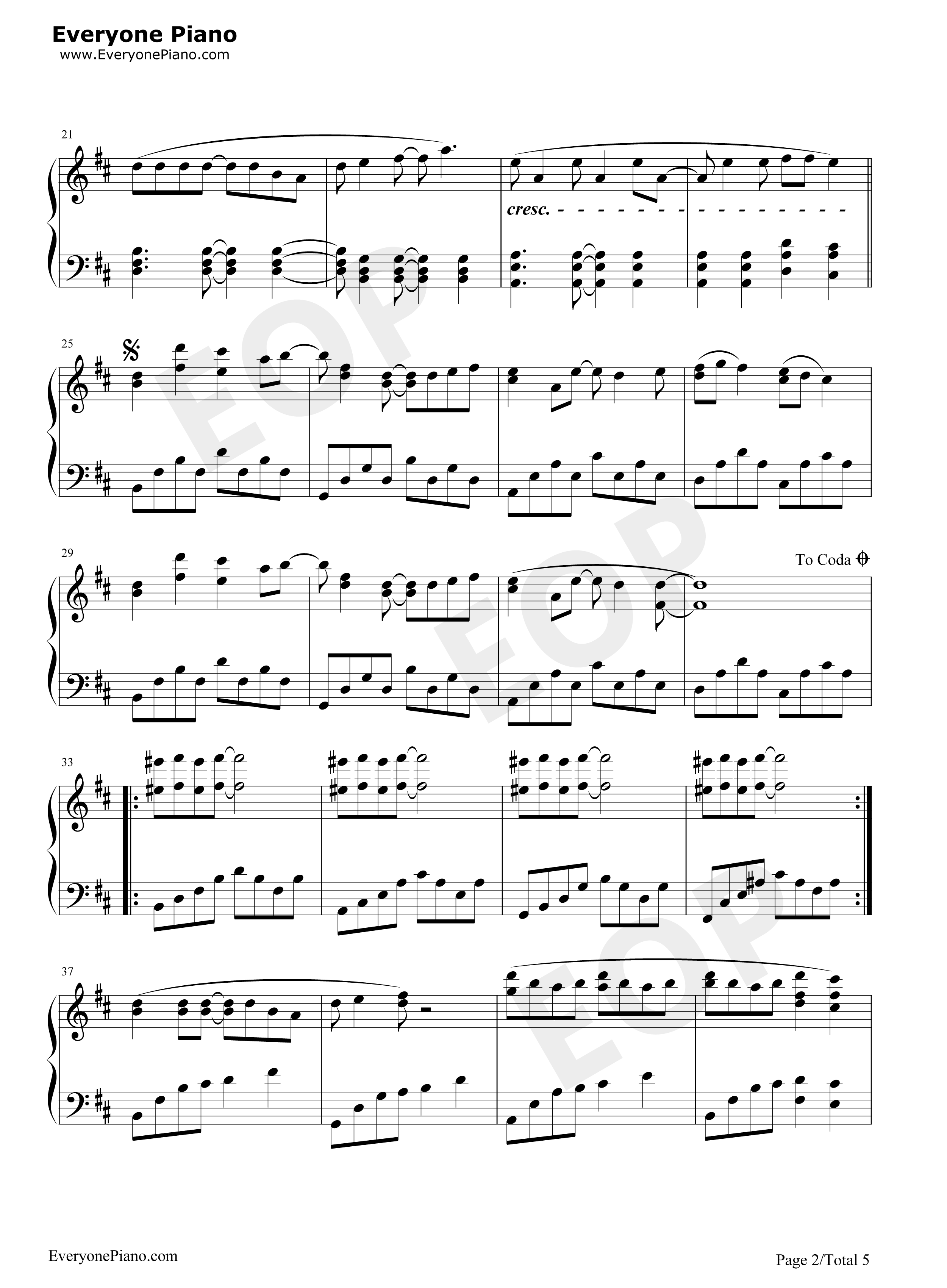 明日には消えてゆく钢琴谱_初音未来