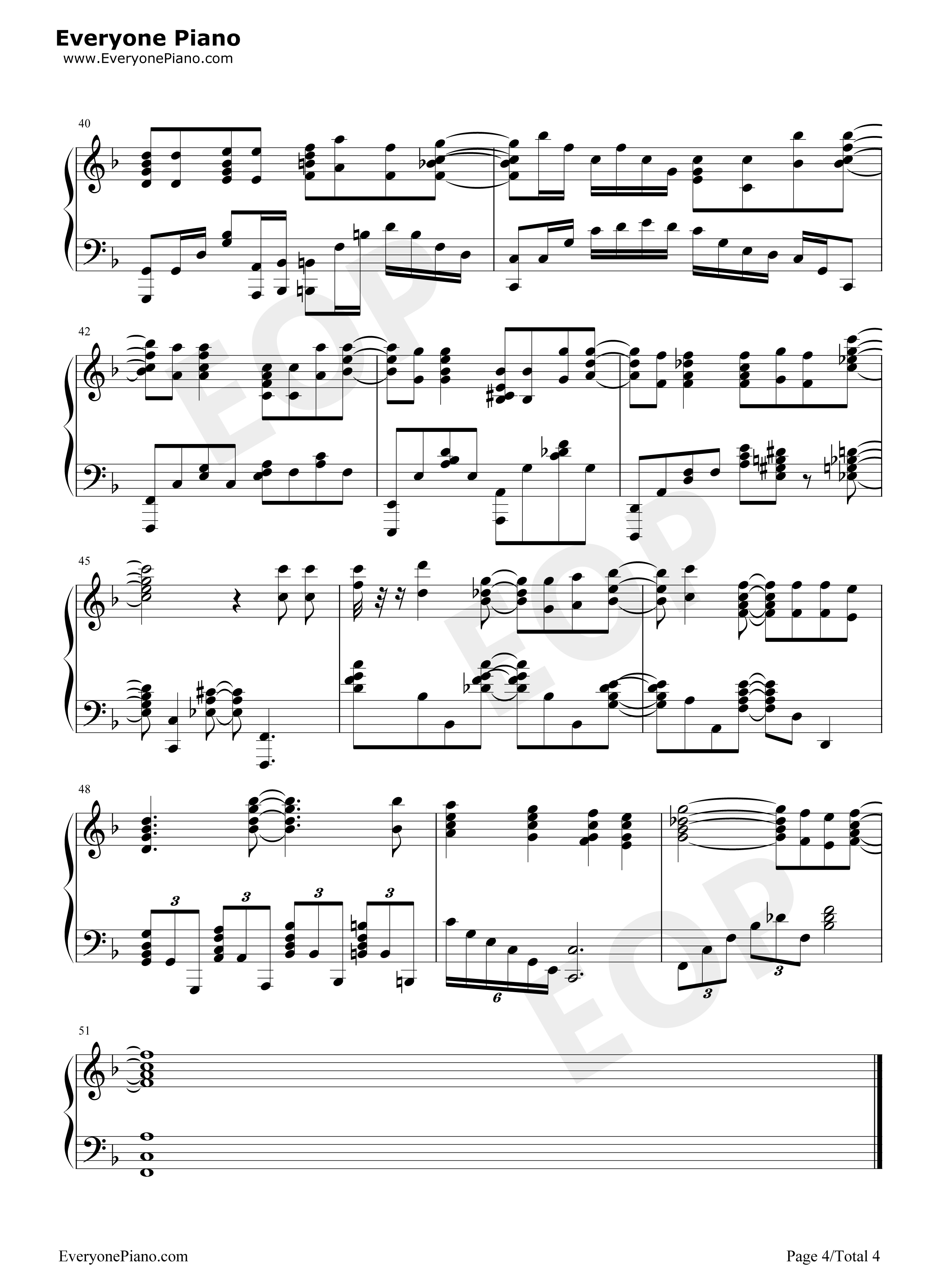 えんどろ～る钢琴谱_勇者Party