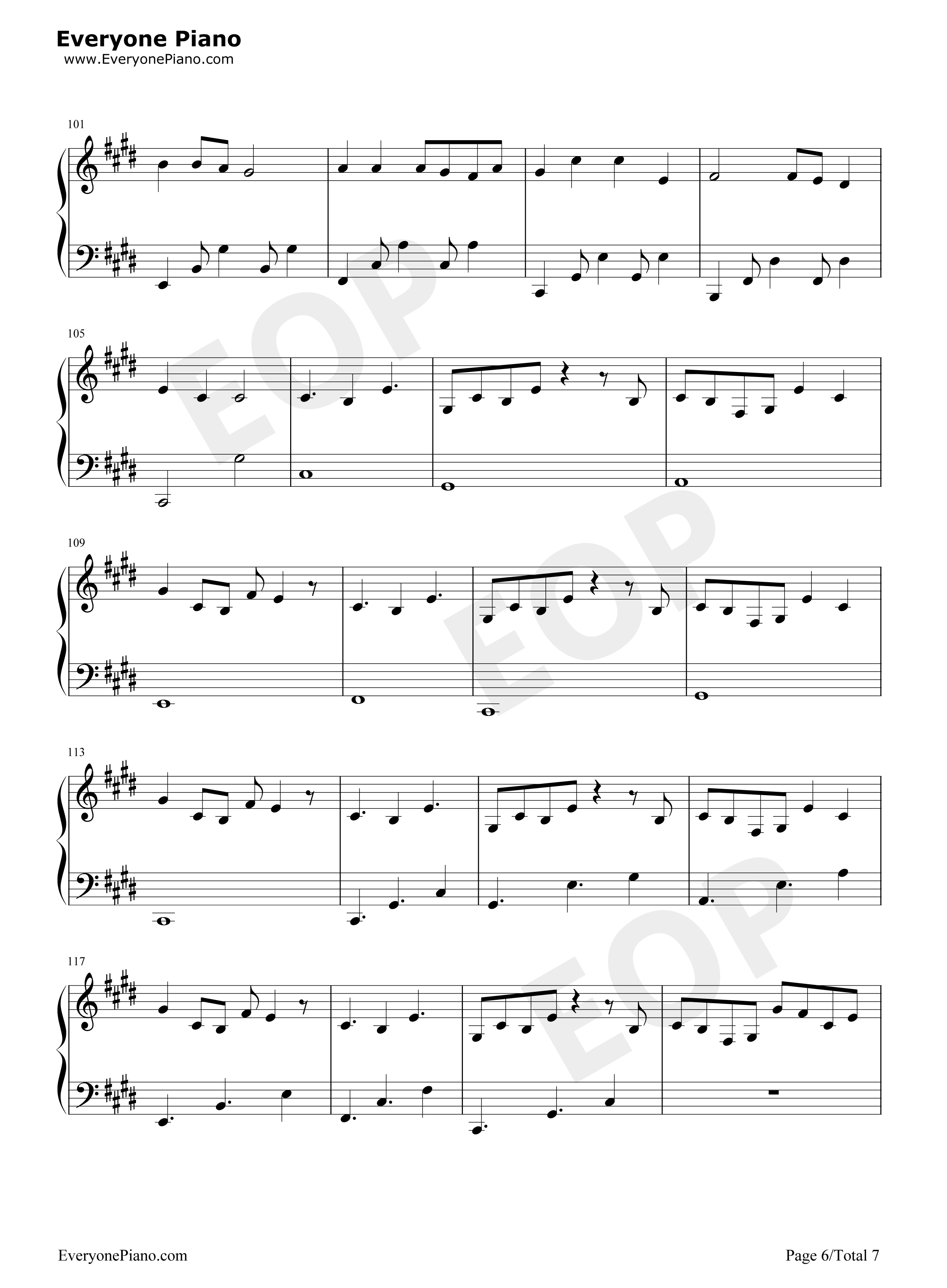 On_My_Way钢琴谱_Alan_Walker