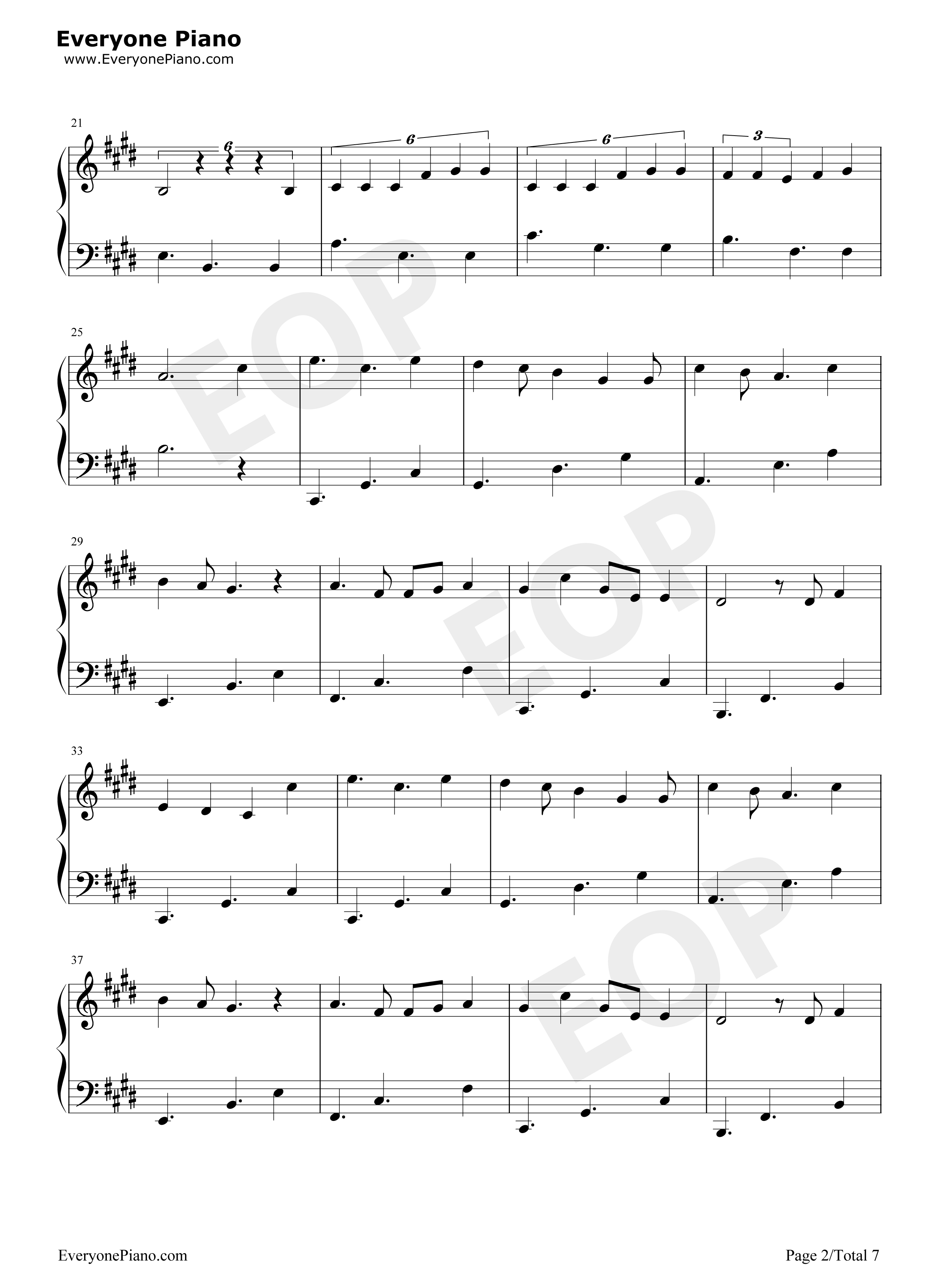 On_My_Way钢琴谱_Alan_Walker