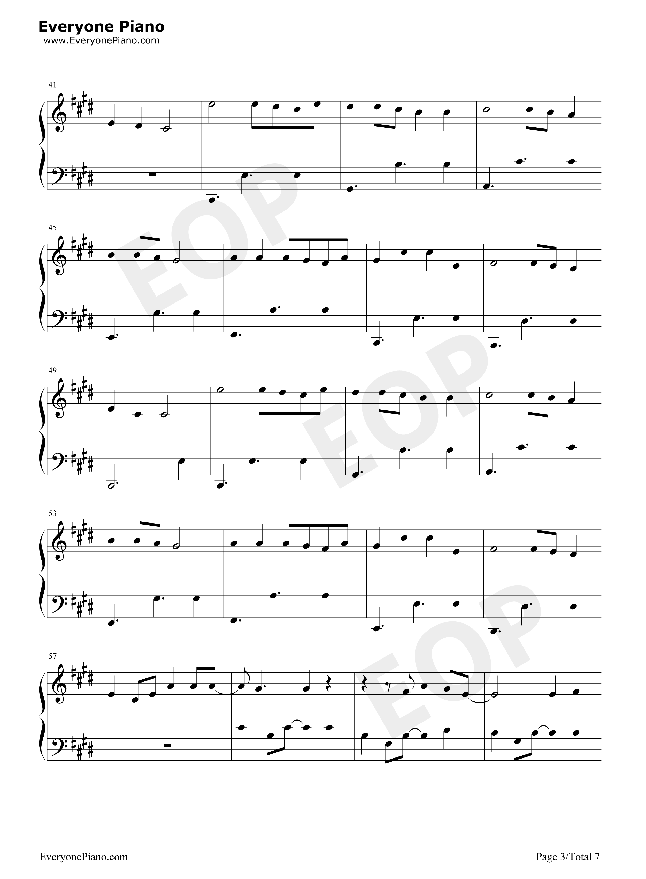 On_My_Way钢琴谱_Alan_Walker