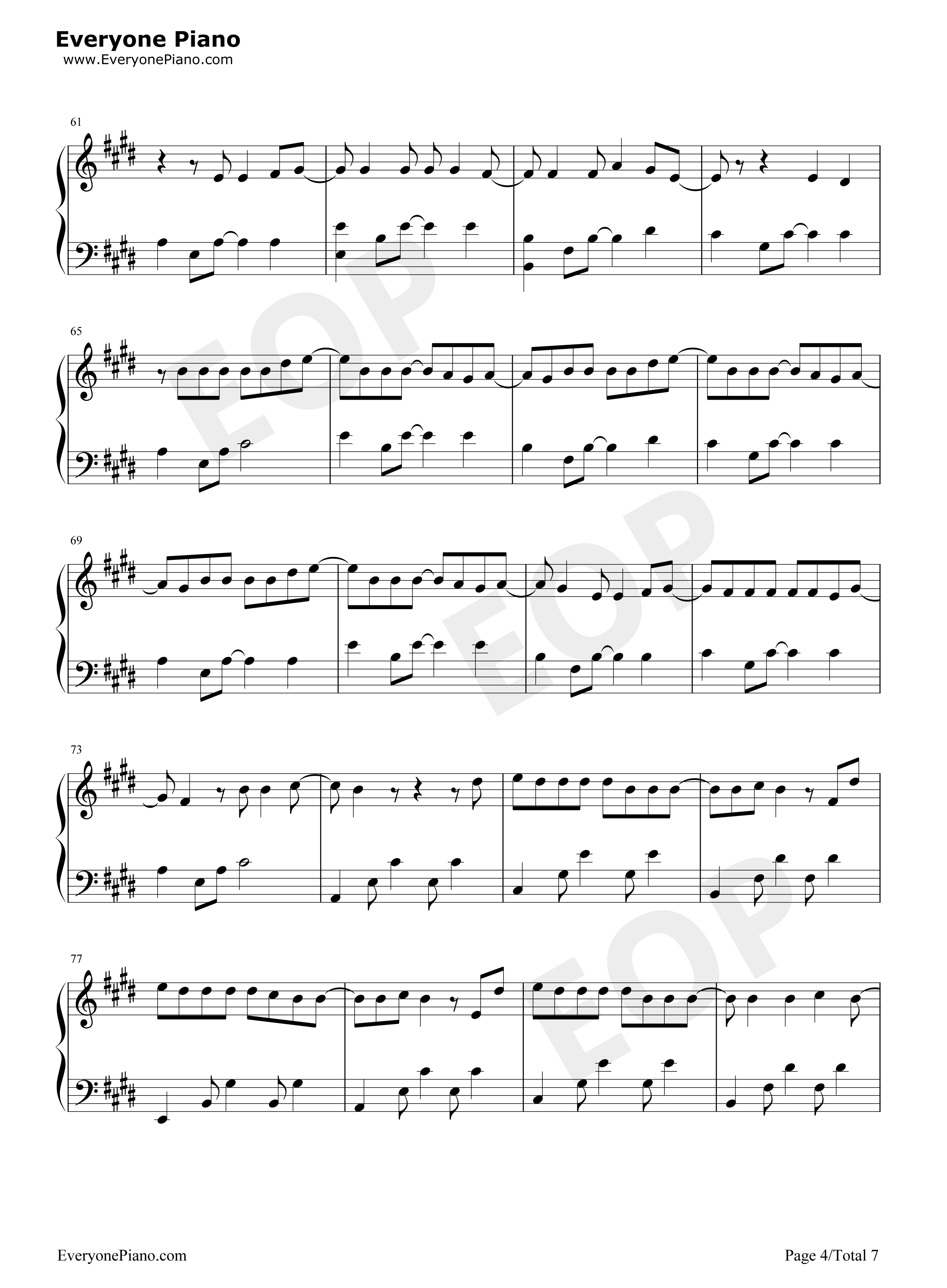 On_My_Way钢琴谱_Alan_Walker