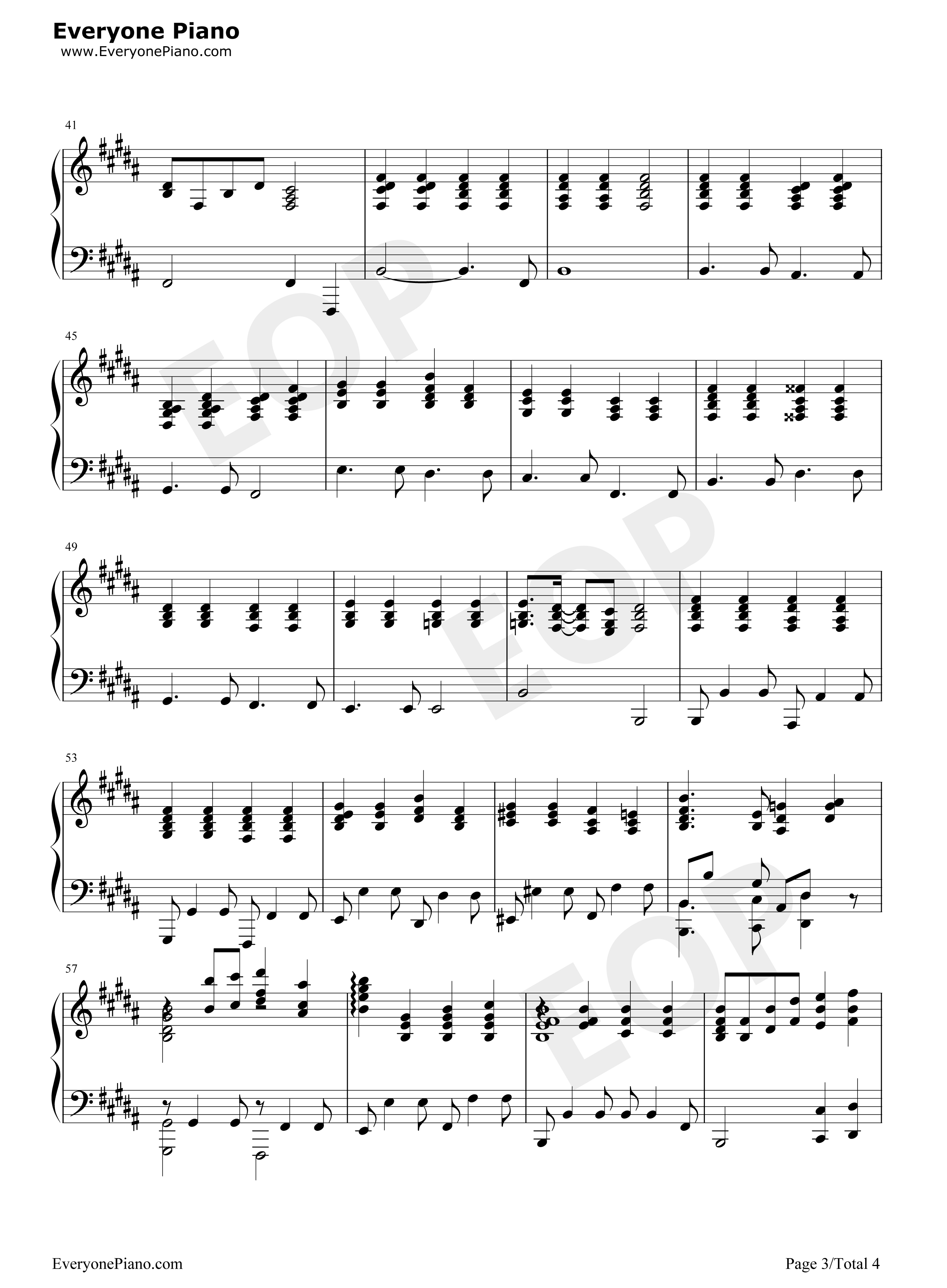 光へ钢琴谱_フランシュシュ