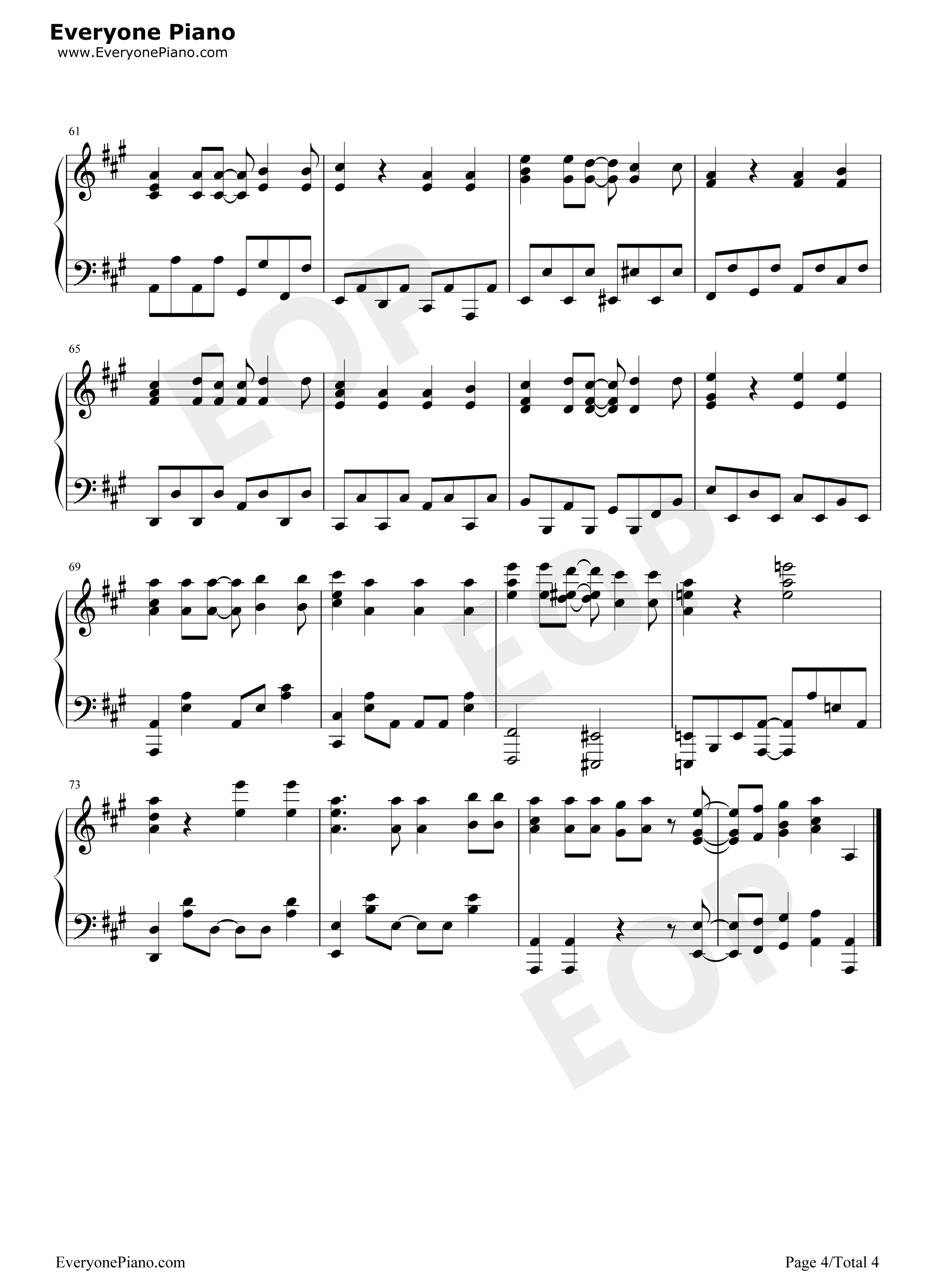 ハッピー・ハッピー・フレンズ钢琴谱_わたてん☆5