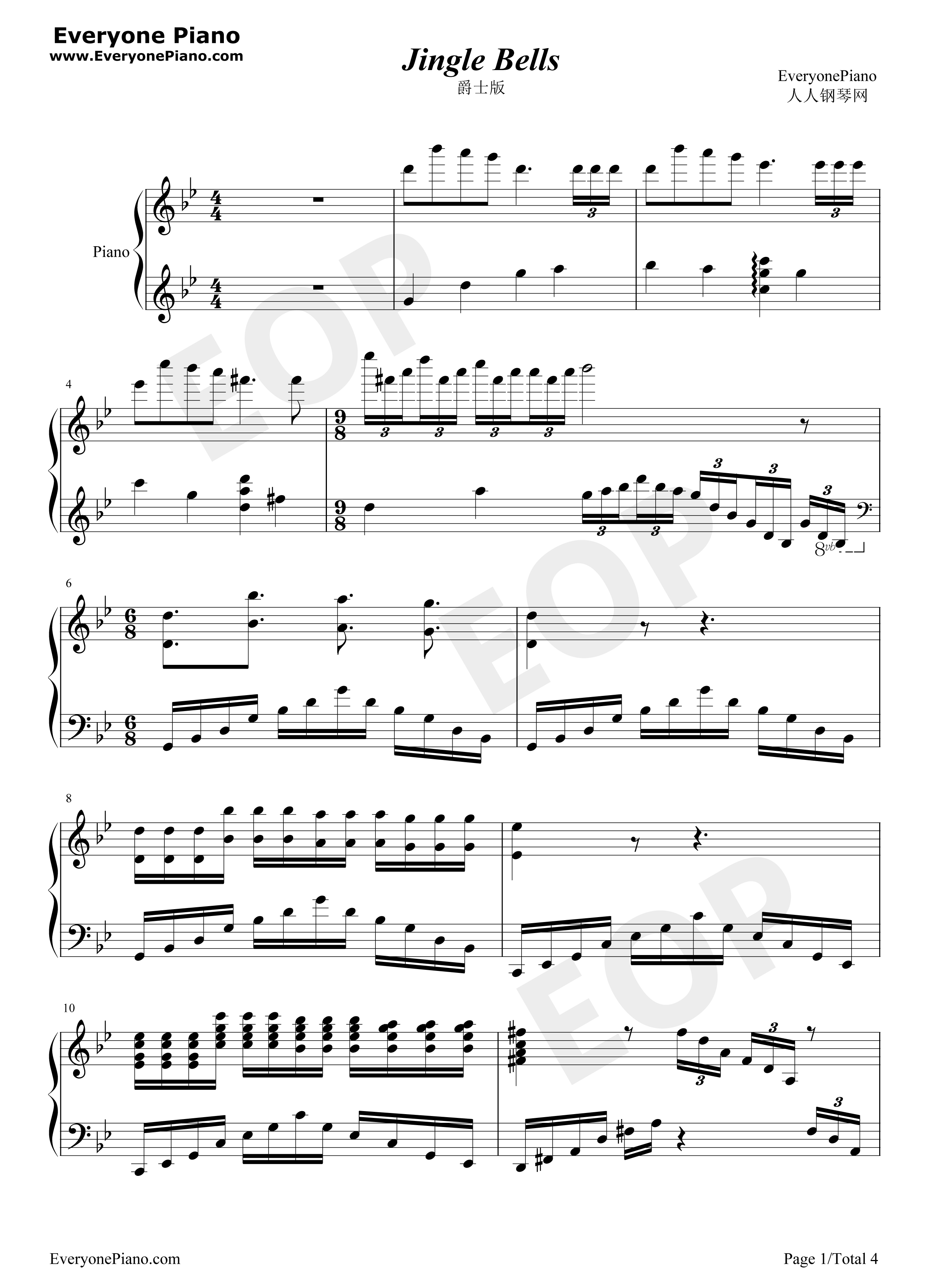 Jingle_Bells钢琴谱_James_Lord_Pierpont