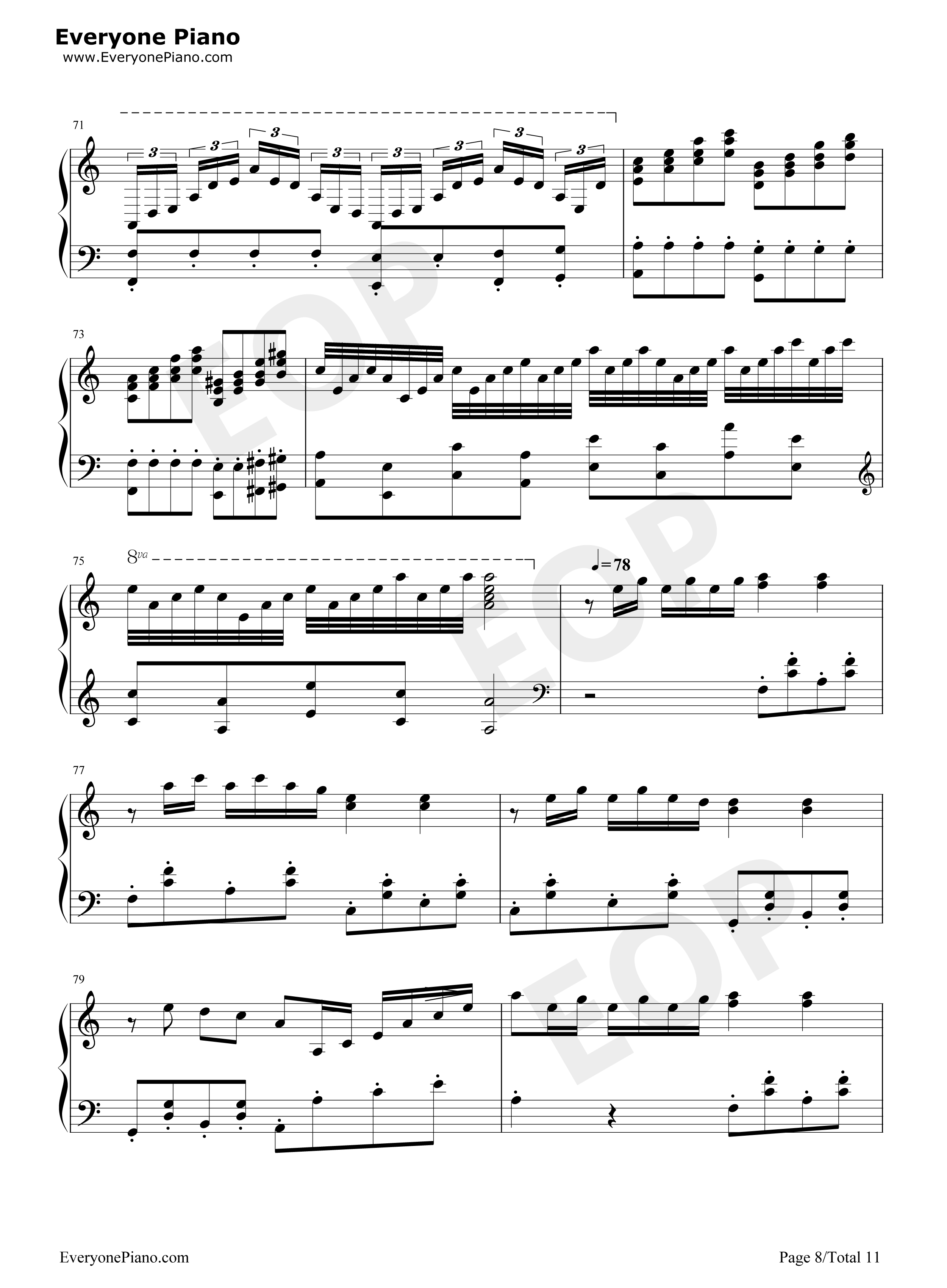 新丝绸之路钢琴谱_马克西姆_吴牧野